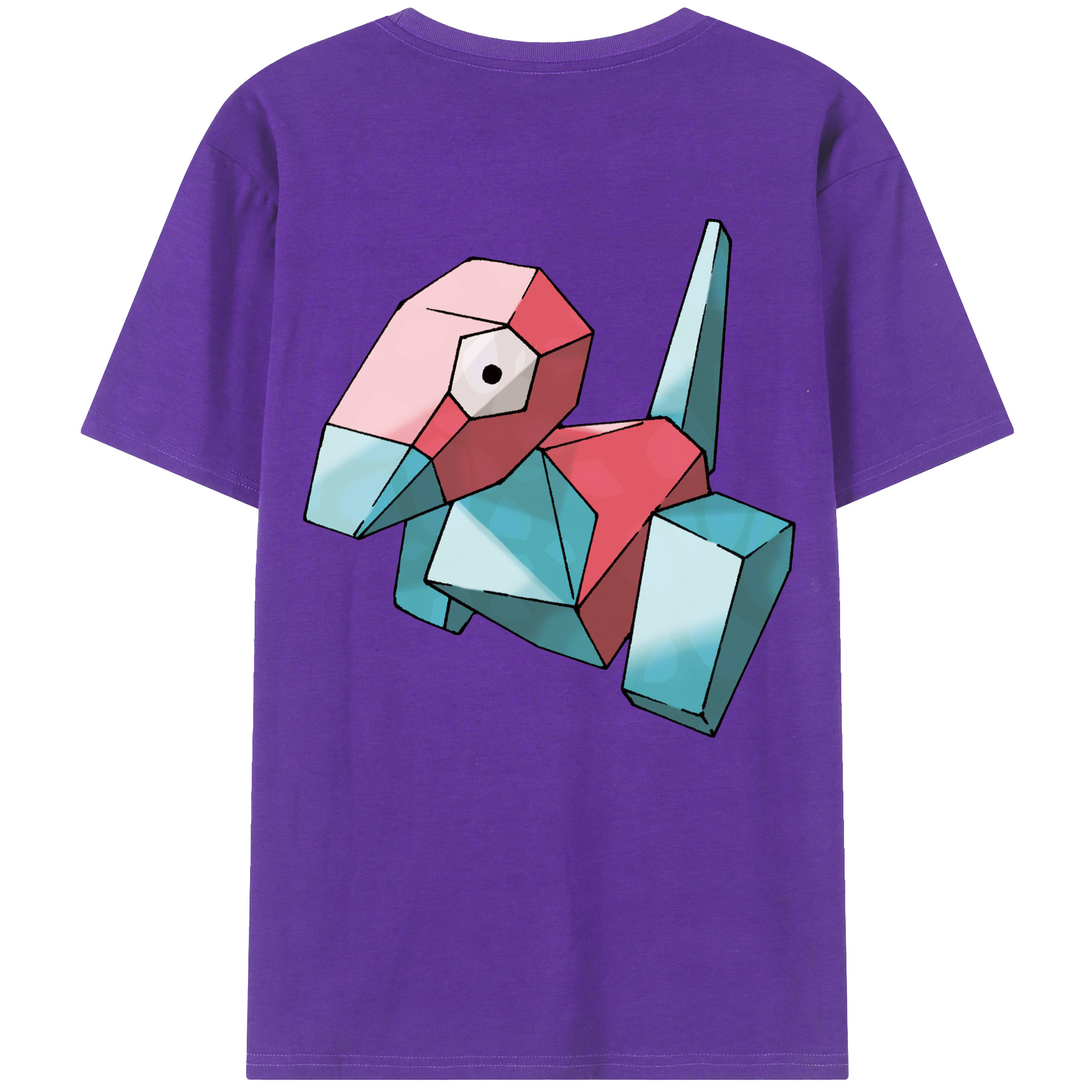 （画像用） ポケットモンスター Pokémon 綿100％ メンズ半袖Tシャツ（バックプリント） 通気性