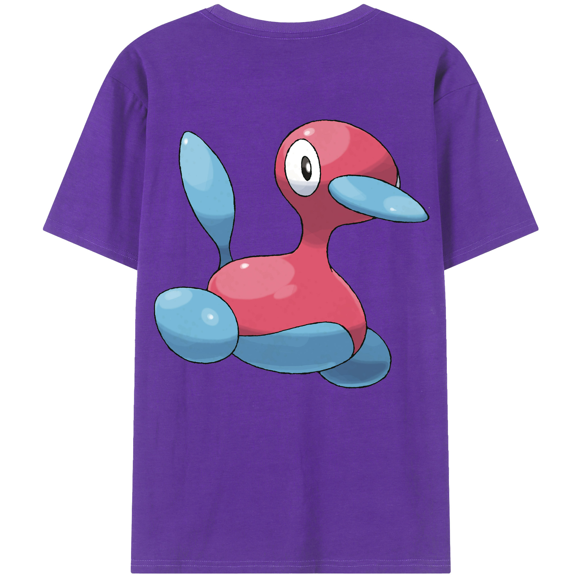 （画像用） ポケットモンスター Pokémon 綿100％ メンズ半袖Tシャツ（バックプリント） 通気性