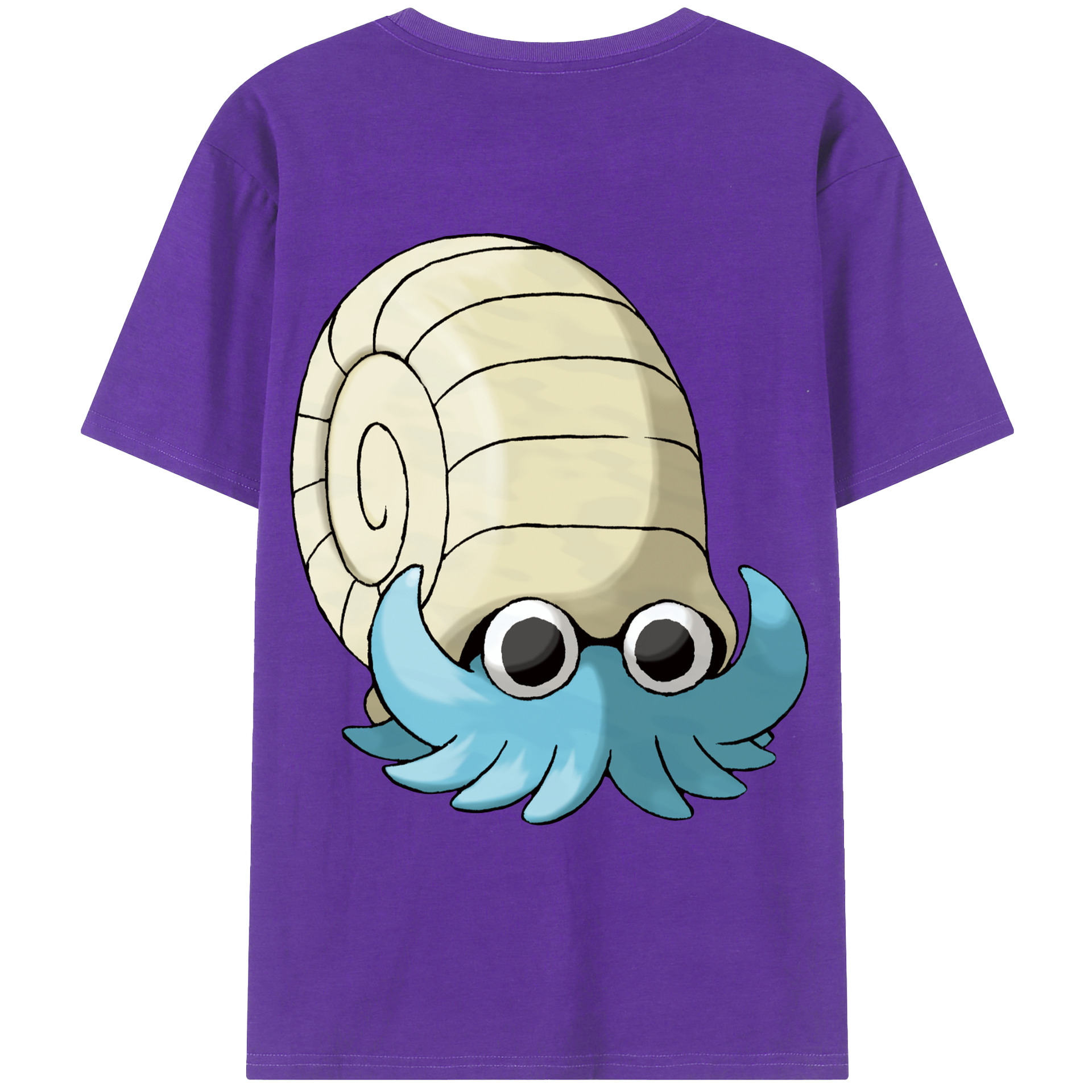 （画像用） ポケットモンスター Pokémon 綿100％ メンズ半袖Tシャツ（バックプリント） 通気性