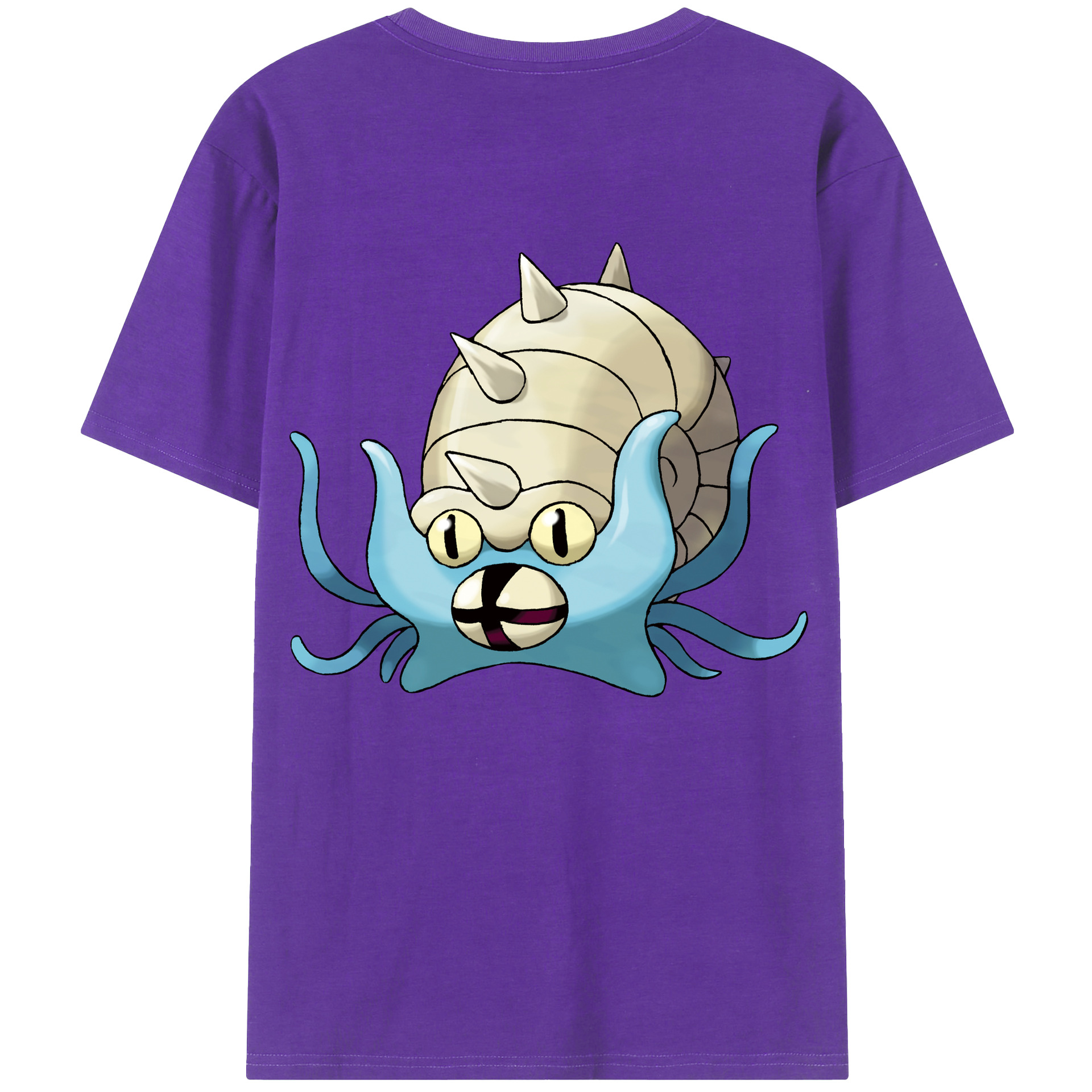 （画像用） ポケットモンスター Pokémon 綿100％ メンズ半袖Tシャツ（バックプリント） 通気性