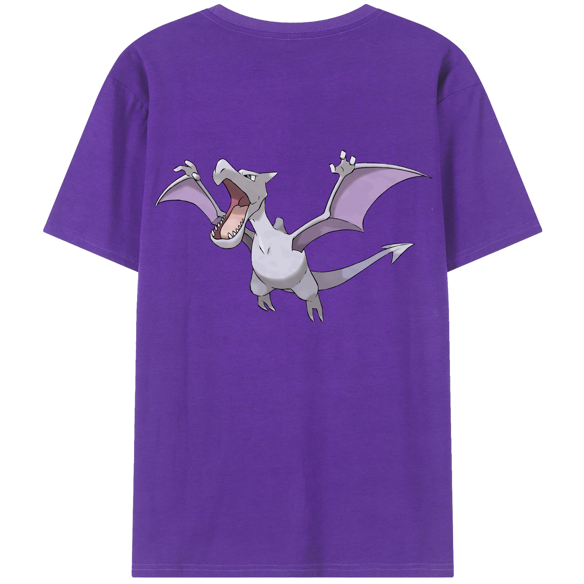 （画像用） ポケットモンスター Pokémon 綿100％ メンズ半袖Tシャツ（バックプリント） 通気性