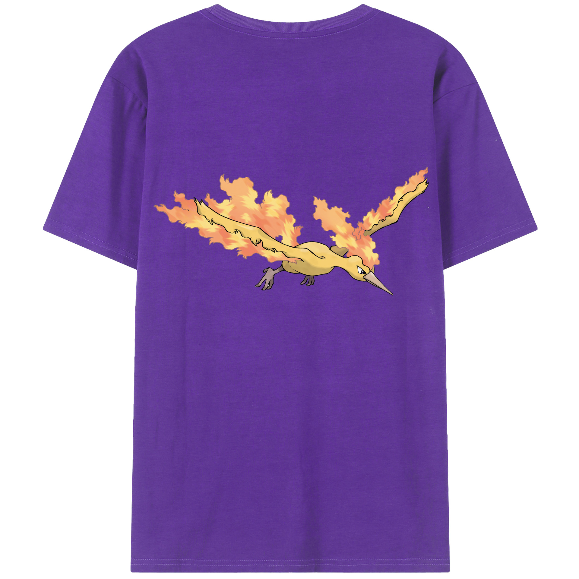 （画像用） ポケットモンスター Pokémon 綿100％ メンズ半袖Tシャツ（バックプリント） 通気性