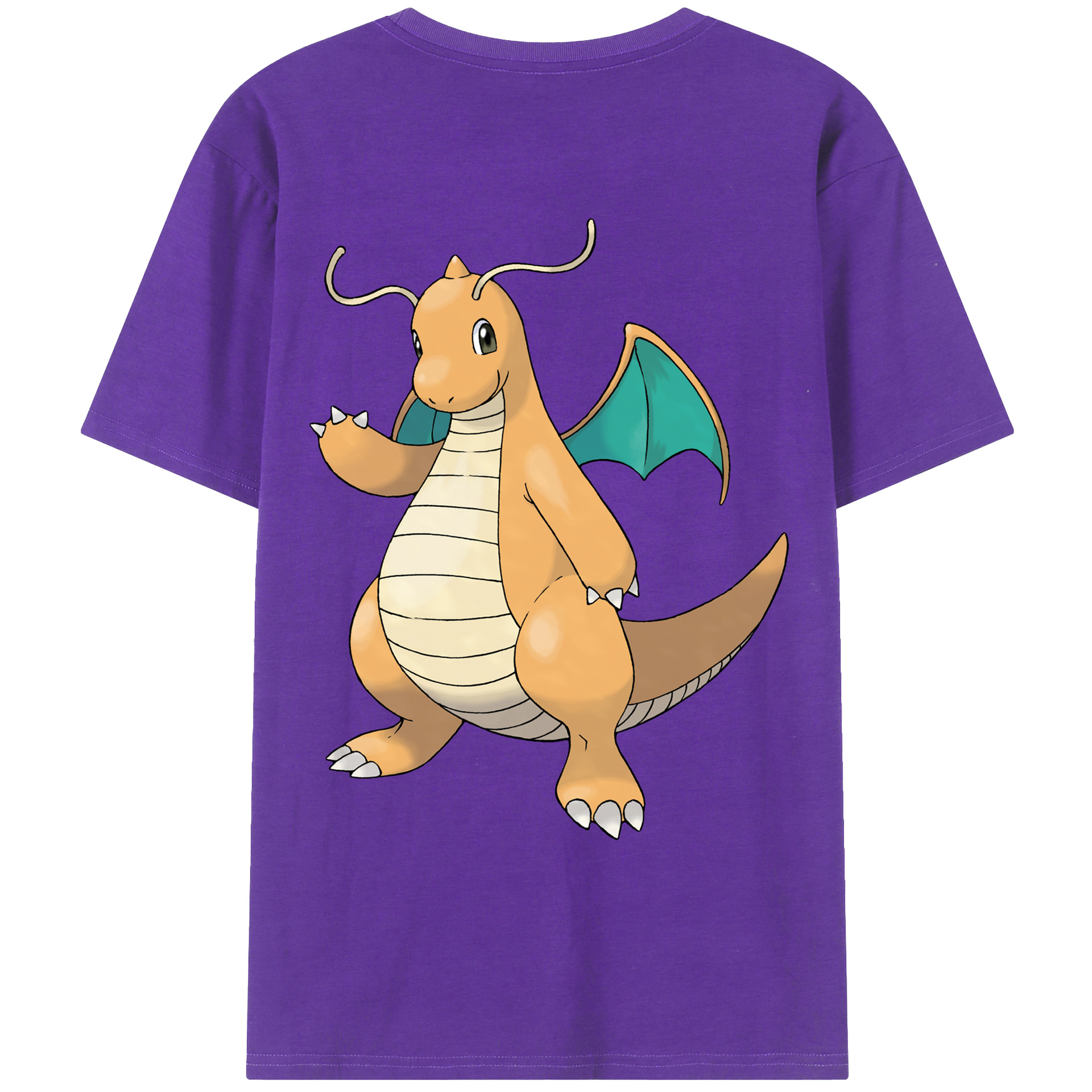 （画像用） ポケットモンスター Pokémon 綿100％ メンズ半袖Tシャツ（バックプリント） 通気性