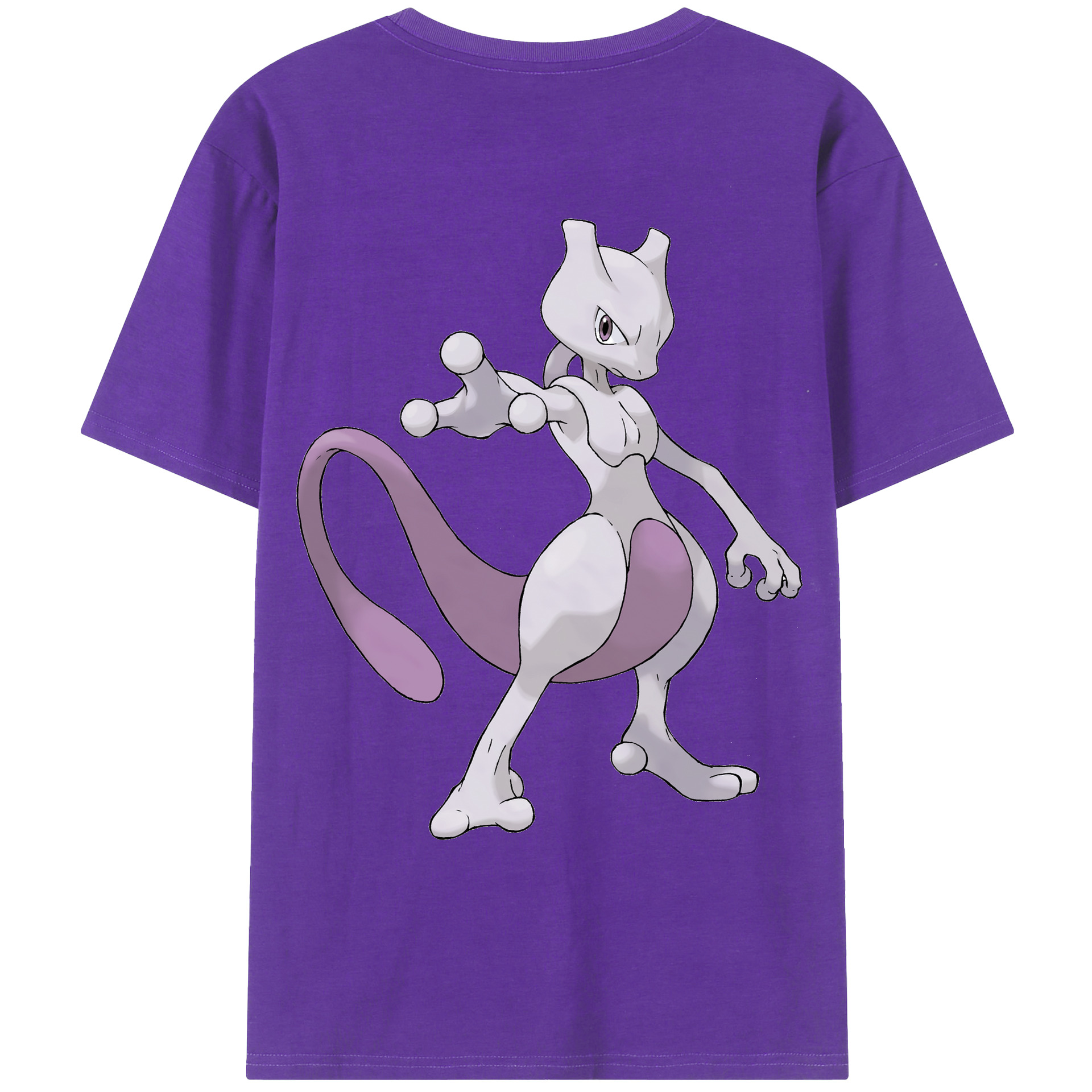 （画像用） ポケットモンスター Pokémon 綿100％ メンズ半袖Tシャツ（バックプリント） 通気性
