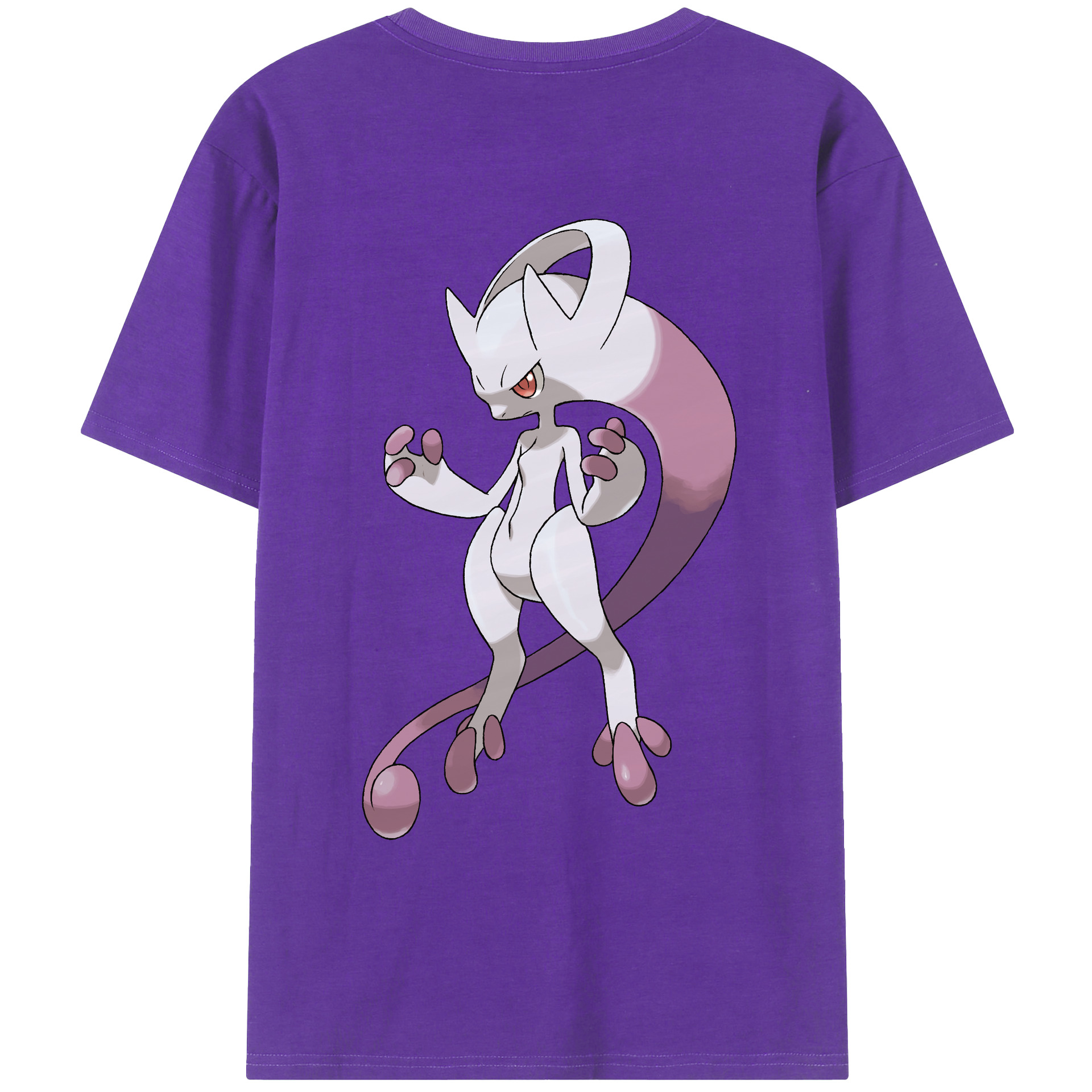 （画像用） ポケットモンスター Pokémon 綿100％ メンズ半袖Tシャツ（バックプリント） 通気性