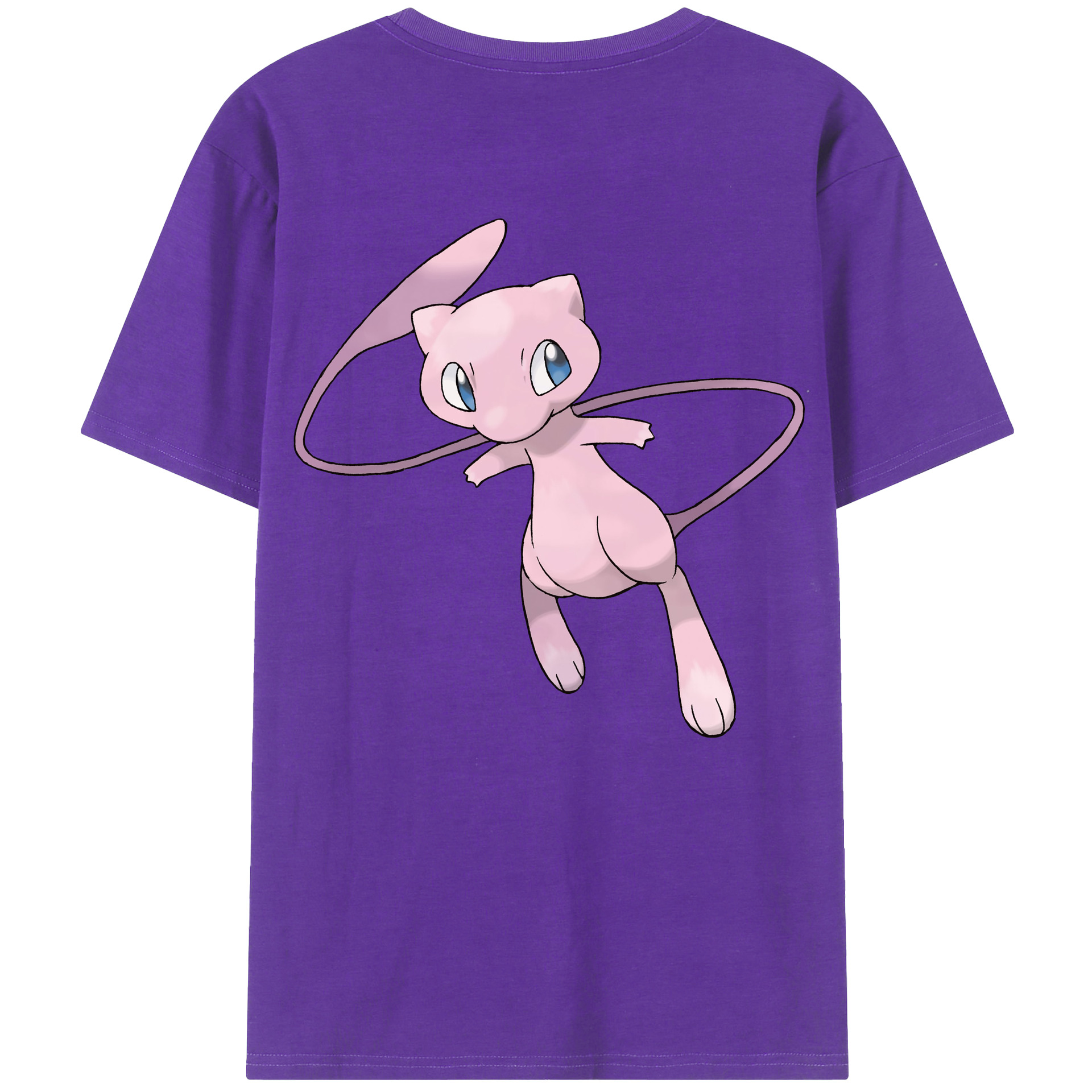 （画像用） ポケットモンスター Pokémon 綿100％ メンズ半袖Tシャツ（バックプリント） 通気性