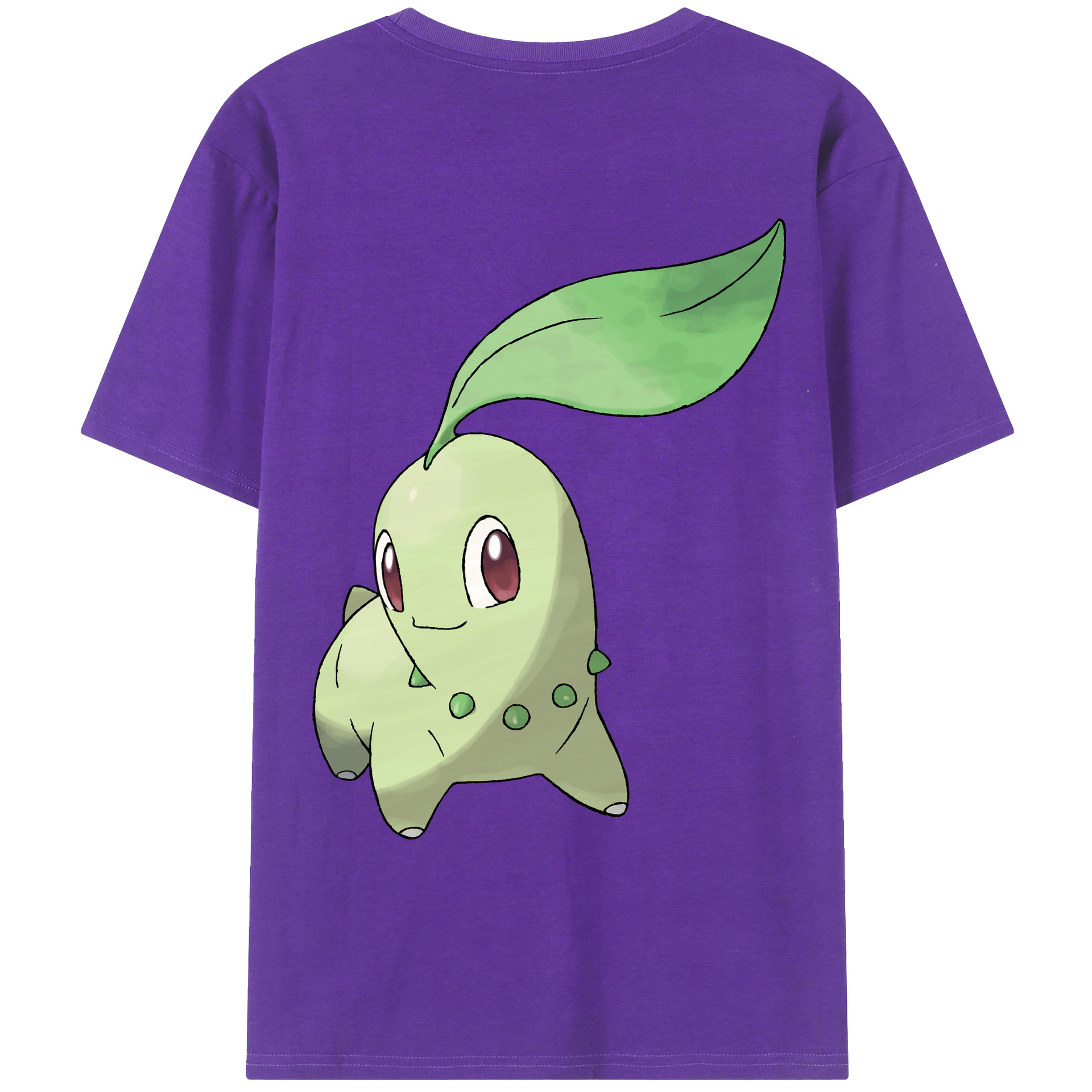 （画像用） ポケットモンスター Pokémon 綿100％ メンズ半袖Tシャツ（バックプリント） 通気性