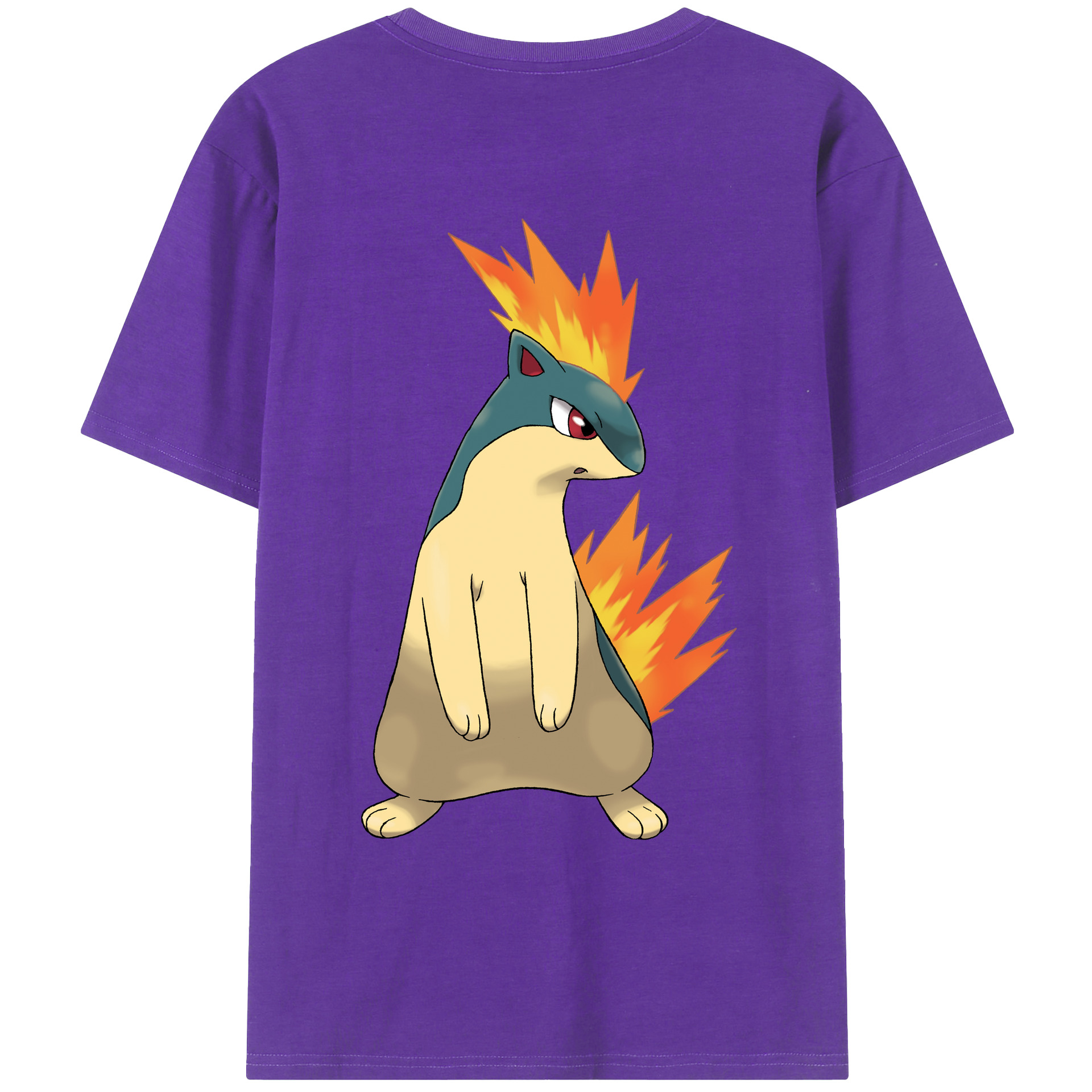 （画像用） ポケットモンスター Pokémon 綿100％ メンズ半袖Tシャツ（バックプリント） 通気性