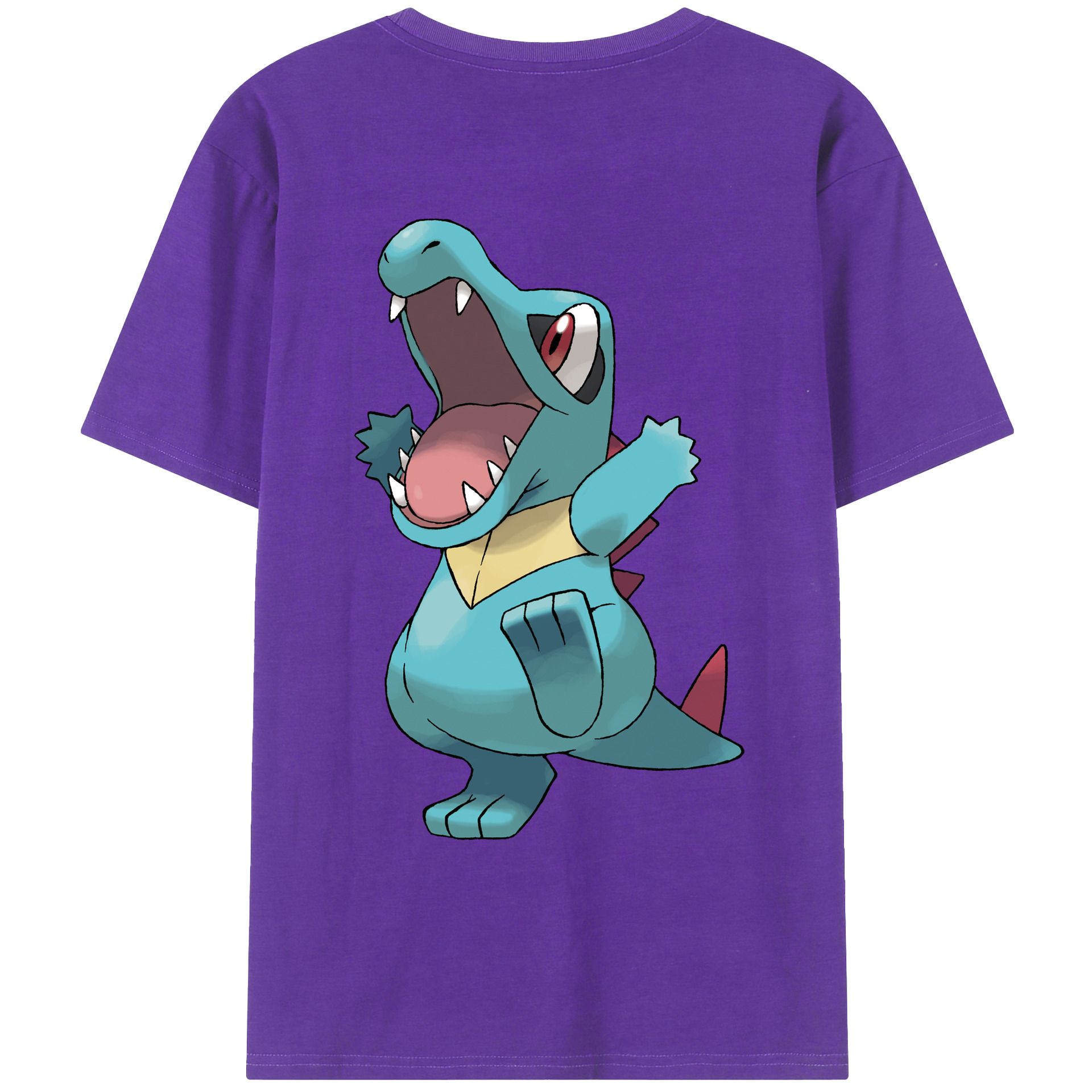 （画像用） ポケットモンスター Pokémon 綿100％ メンズ半袖Tシャツ（バックプリント） 通気性