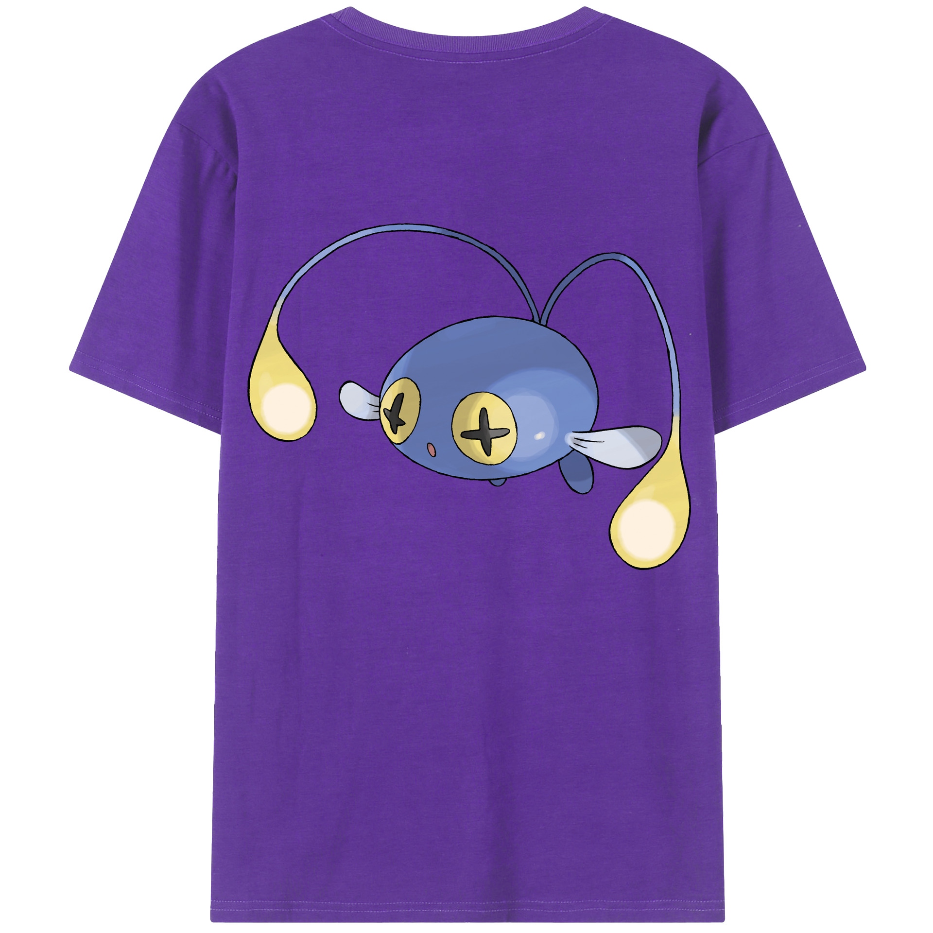 （画像用） ポケットモンスター Pokémon 綿100％ メンズ半袖Tシャツ（バックプリント） 通気性