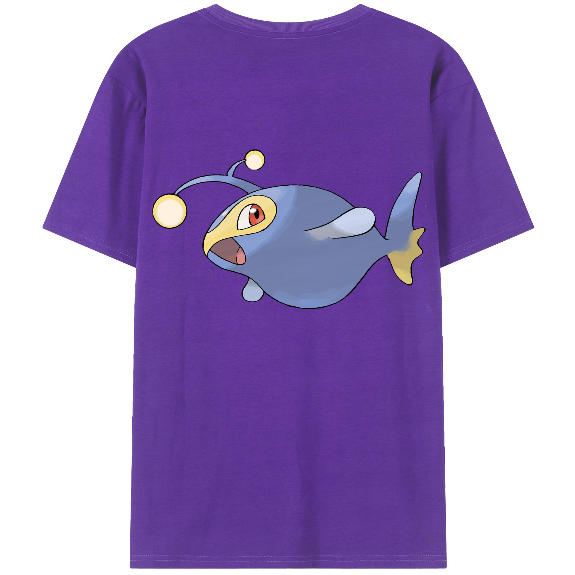 （画像用） ポケットモンスター Pokémon 綿100％ メンズ半袖Tシャツ（バックプリント） 通気性