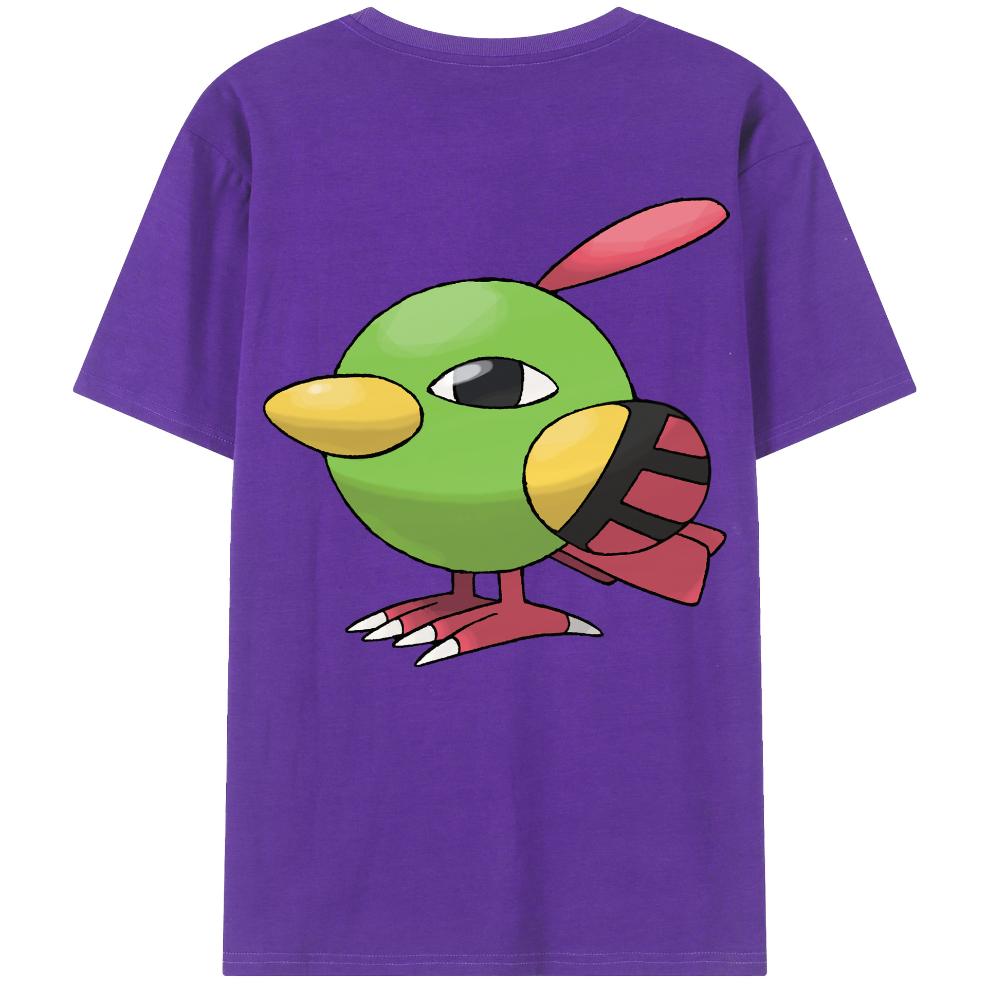 （画像用） ポケットモンスター Pokémon 綿100％ メンズ半袖Tシャツ（バックプリント） 通気性