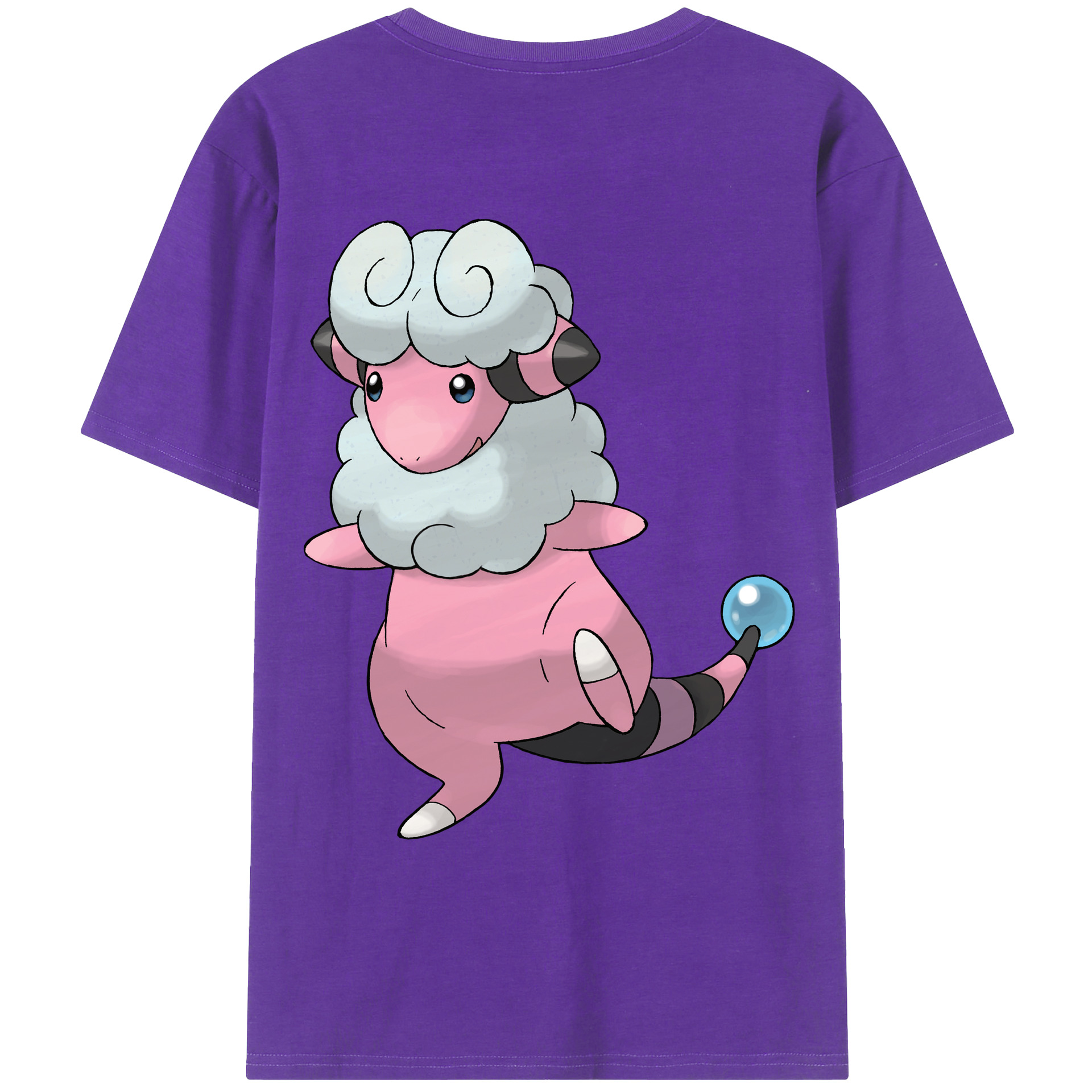 （画像用） ポケットモンスター Pokémon 綿100％ メンズ半袖Tシャツ（バックプリント） 通気性
