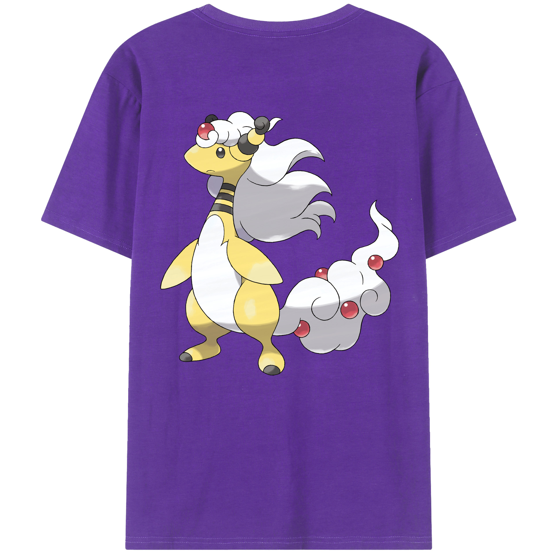 （画像用） ポケットモンスター Pokémon 綿100％ メンズ半袖Tシャツ（バックプリント） 通気性
