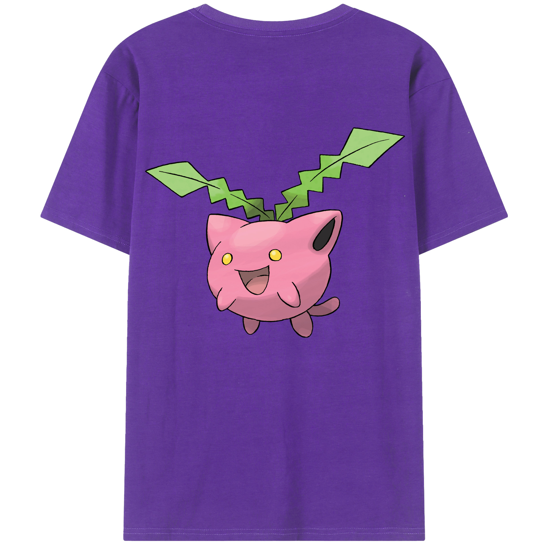 （画像用） ポケットモンスター Pokémon 綿100％ メンズ半袖Tシャツ（バックプリント） 通気性