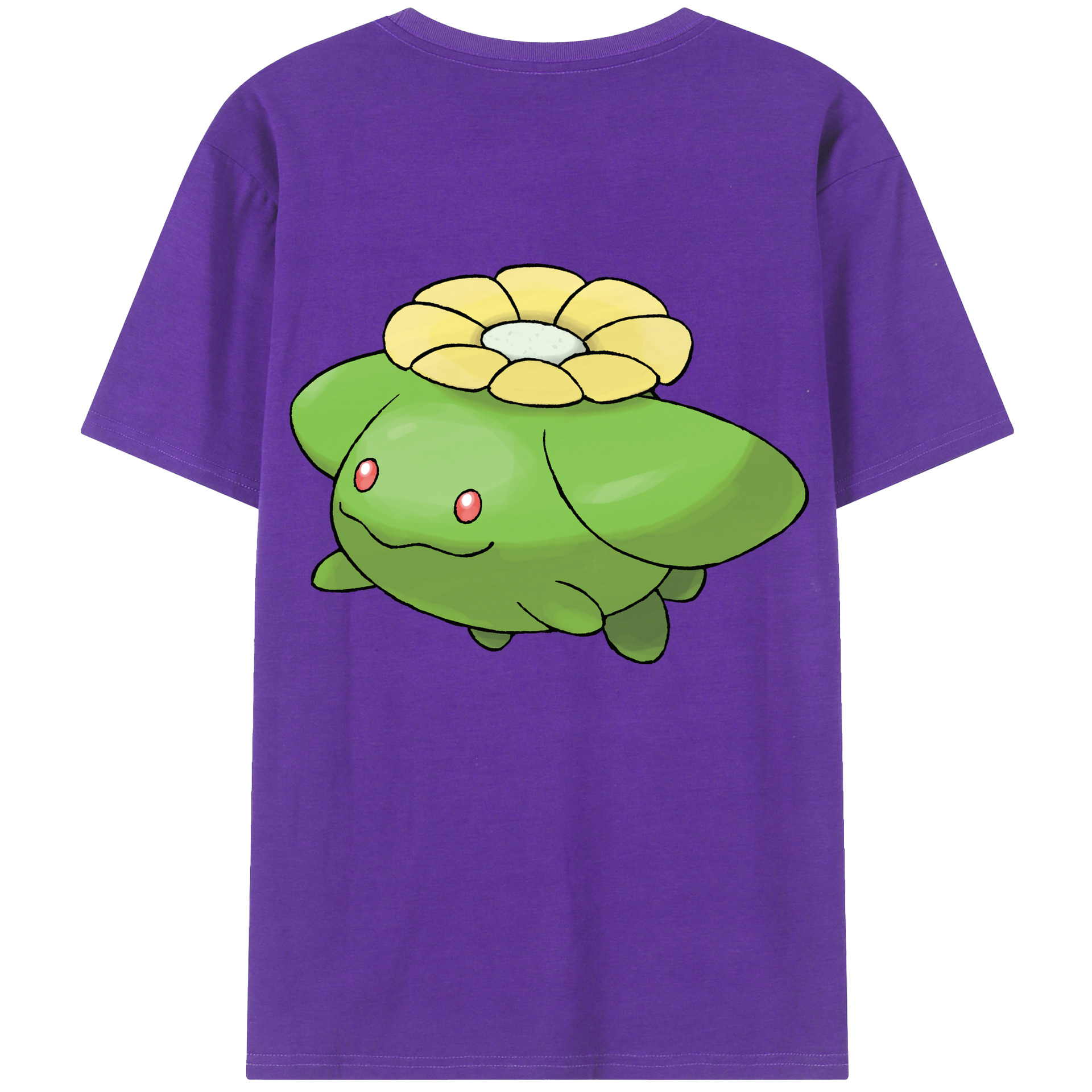 （画像用） ポケットモンスター Pokémon 綿100％ メンズ半袖Tシャツ（バックプリント） 通気性