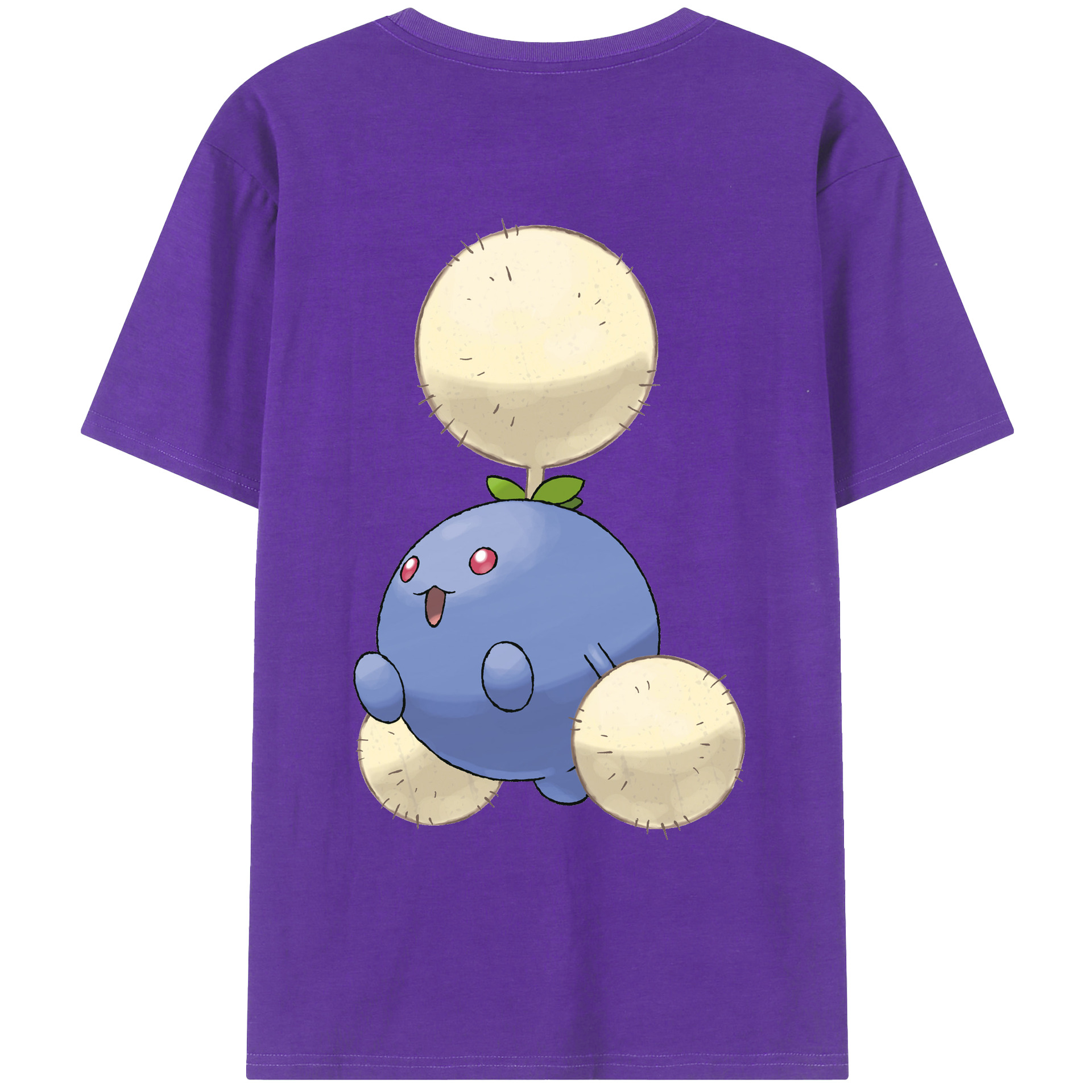 （画像用） ポケットモンスター Pokémon 綿100％ メンズ半袖Tシャツ（バックプリント） 通気性