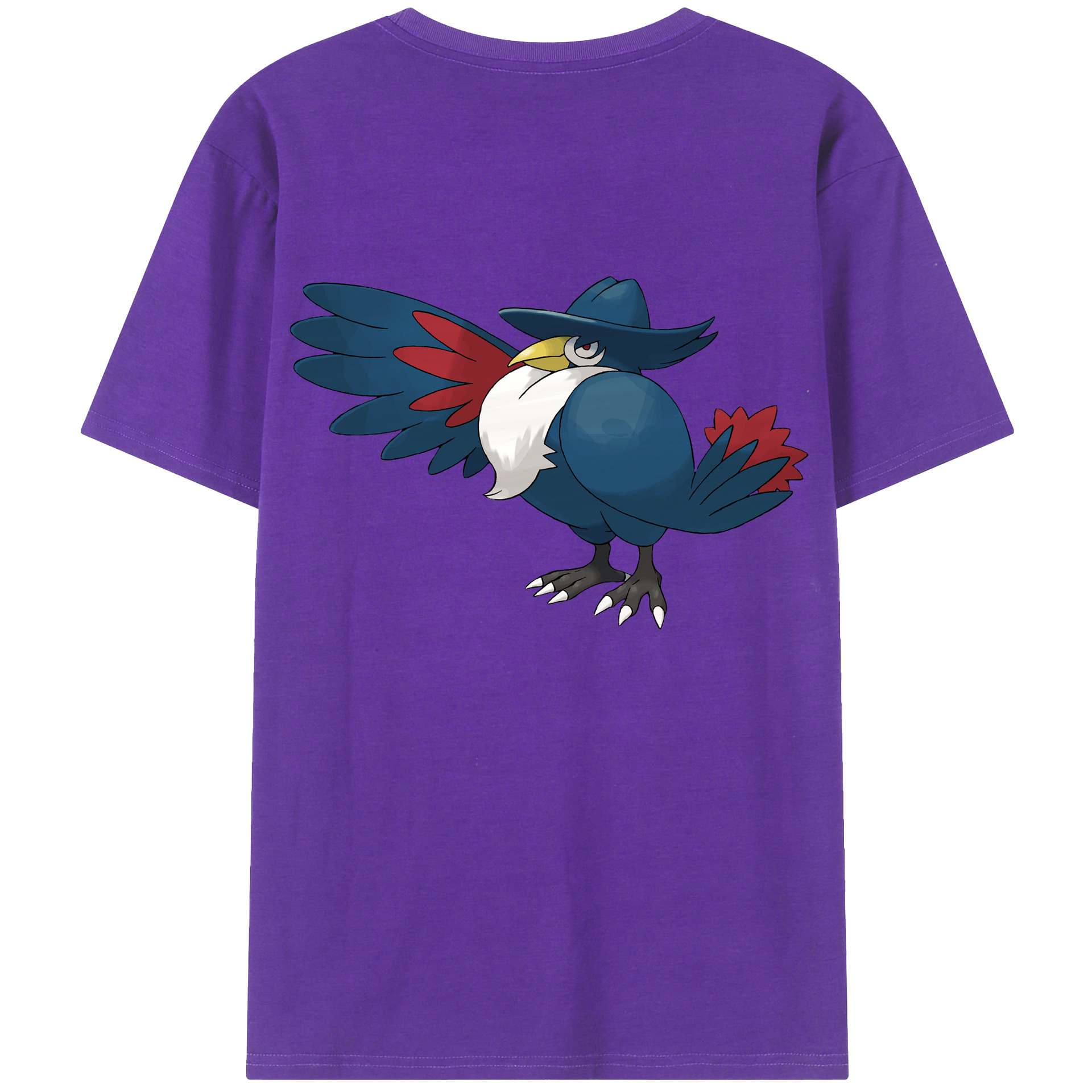 （画像用） ポケットモンスター Pokémon 綿100％ メンズ半袖Tシャツ（バックプリント） 通気性