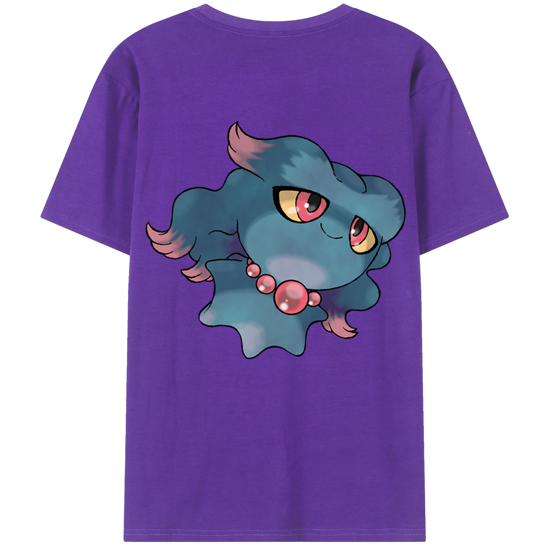 （画像用） ポケットモンスター Pokémon 綿100％ メンズ半袖Tシャツ（バックプリント） 通気性