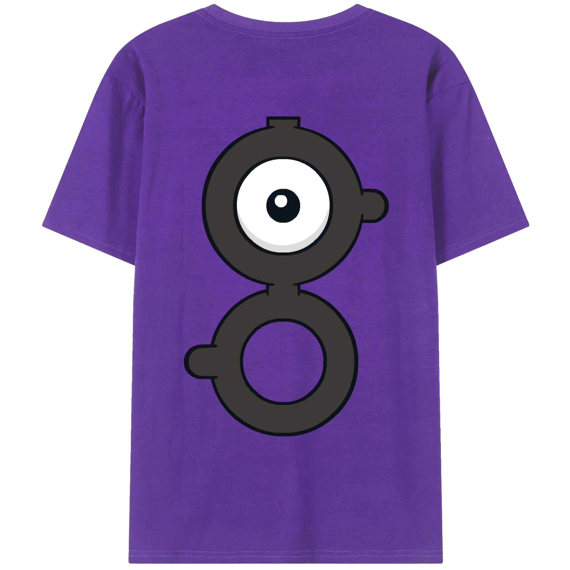 （画像用） ポケットモンスター Pokémon 綿100％ メンズ半袖Tシャツ（バックプリント） 通気性