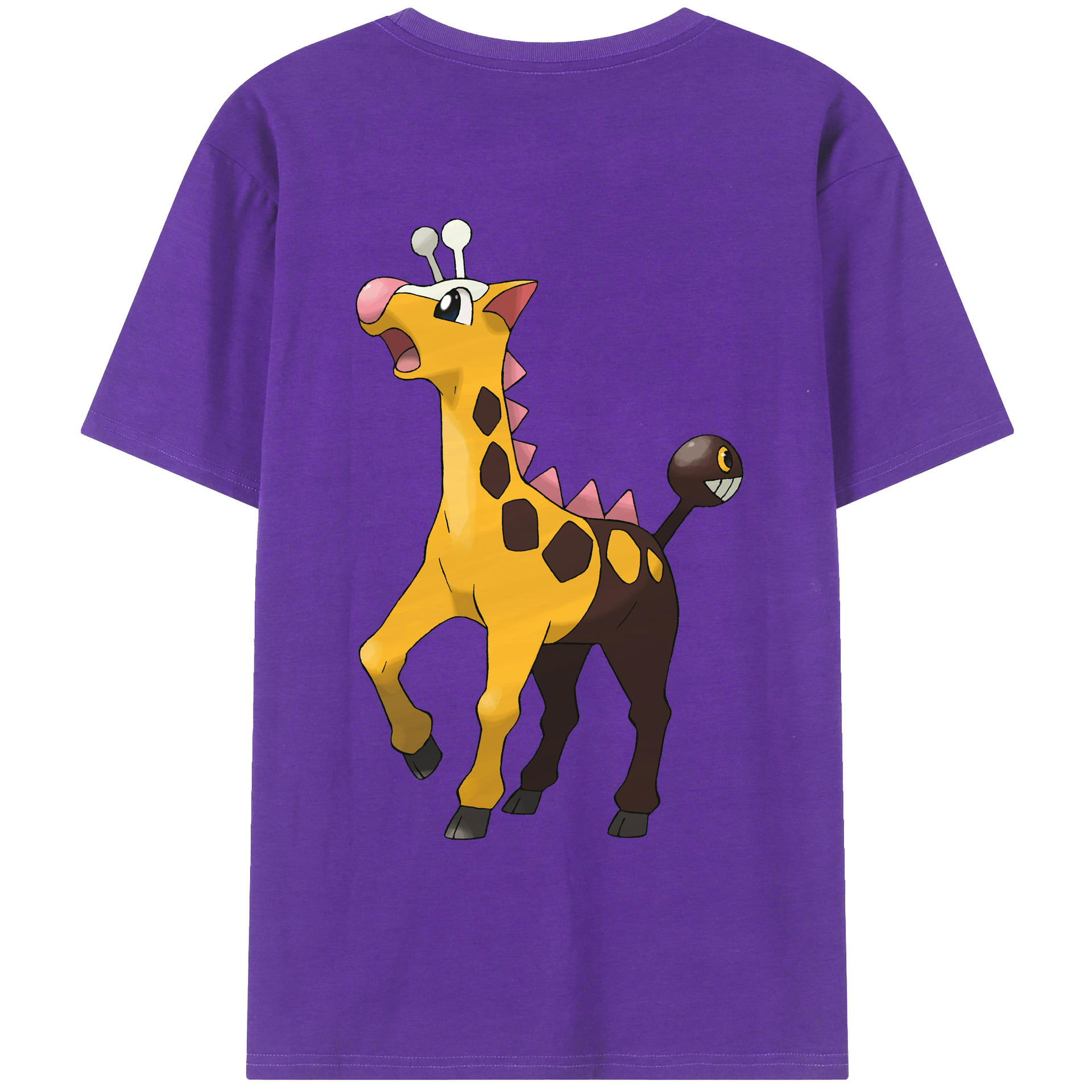 （画像用） ポケットモンスター Pokémon 綿100％ メンズ半袖Tシャツ（バックプリント） 通気性