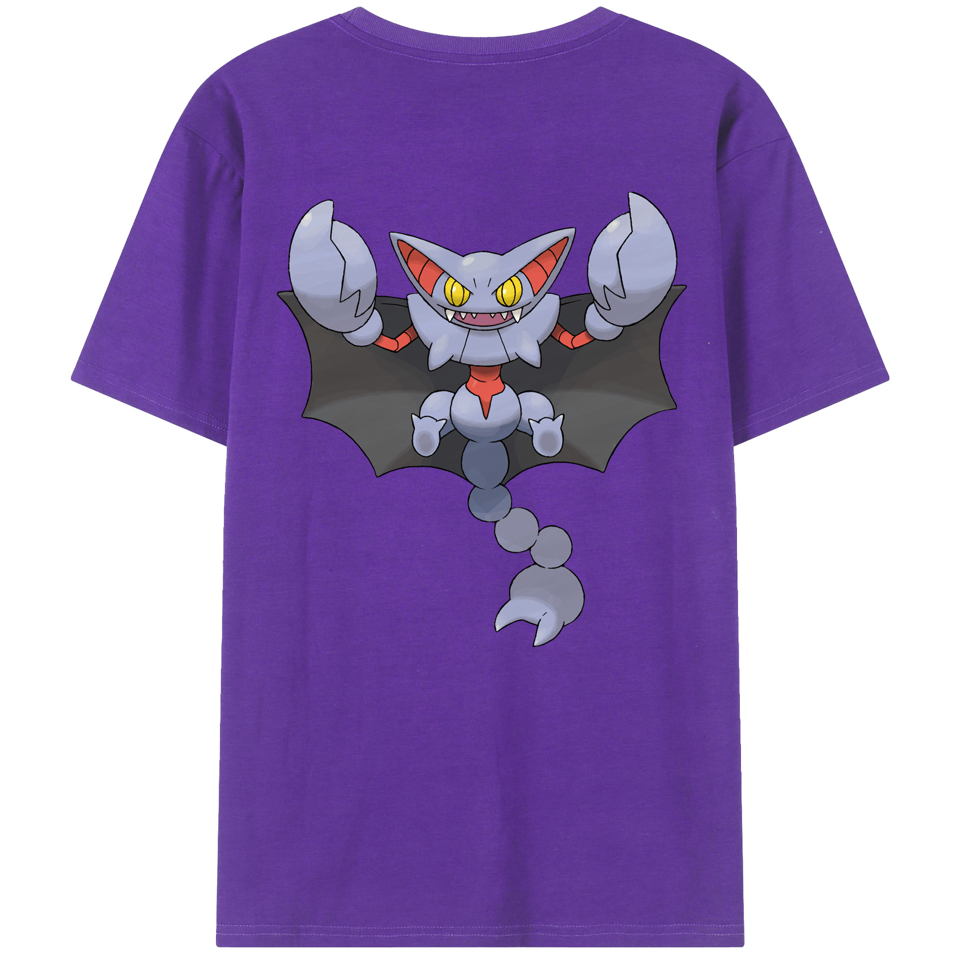 （画像用） ポケットモンスター Pokémon 綿100％ メンズ半袖Tシャツ（バックプリント） 通気性