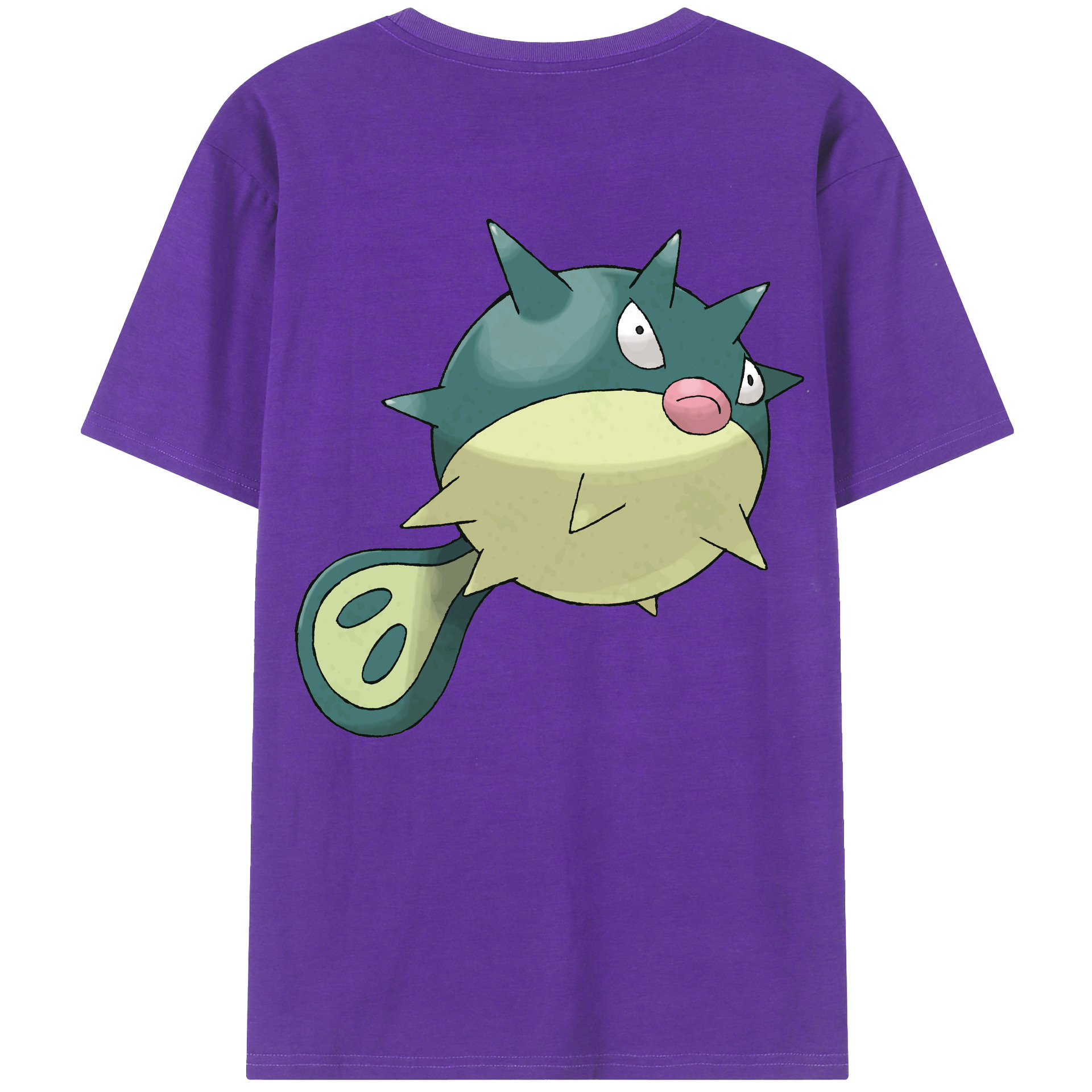 （画像用） ポケットモンスター Pokémon 綿100％ メンズ半袖Tシャツ（バックプリント） 通気性