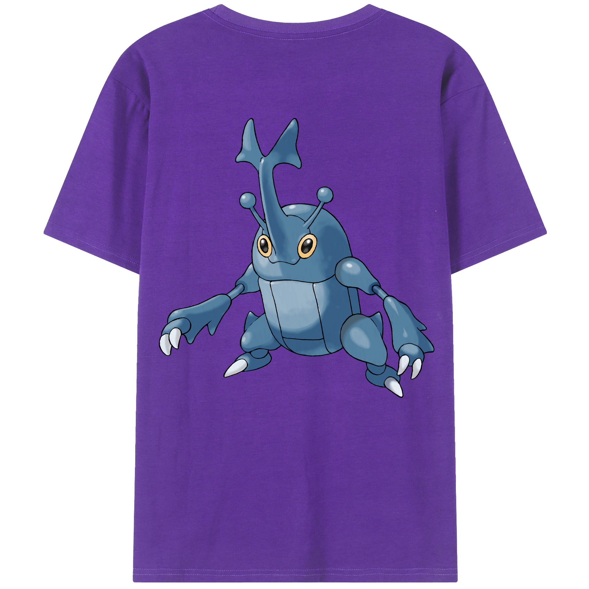 （画像用） ポケットモンスター Pokémon 綿100％ メンズ半袖Tシャツ（バックプリント） 通気性