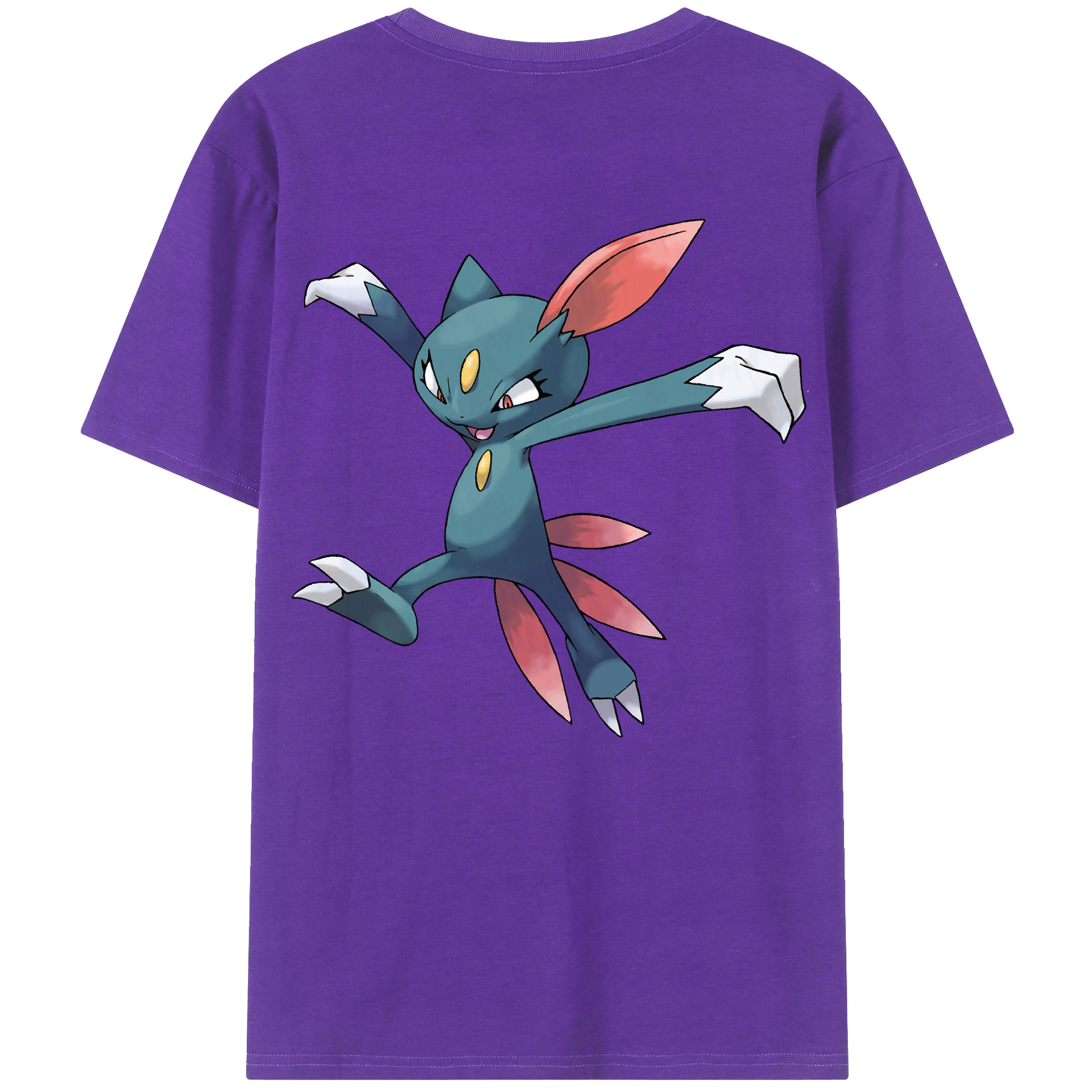 （画像用） ポケットモンスター Pokémon 綿100％ メンズ半袖Tシャツ（バックプリント） 通気性