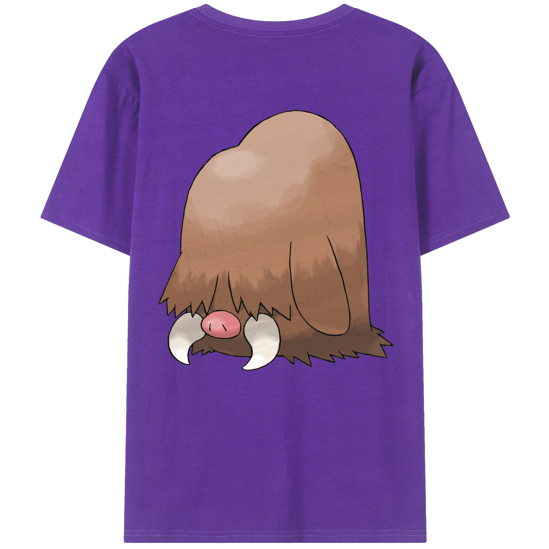 （画像用） ポケットモンスター Pokémon 綿100％ メンズ半袖Tシャツ（バックプリント） 通気性