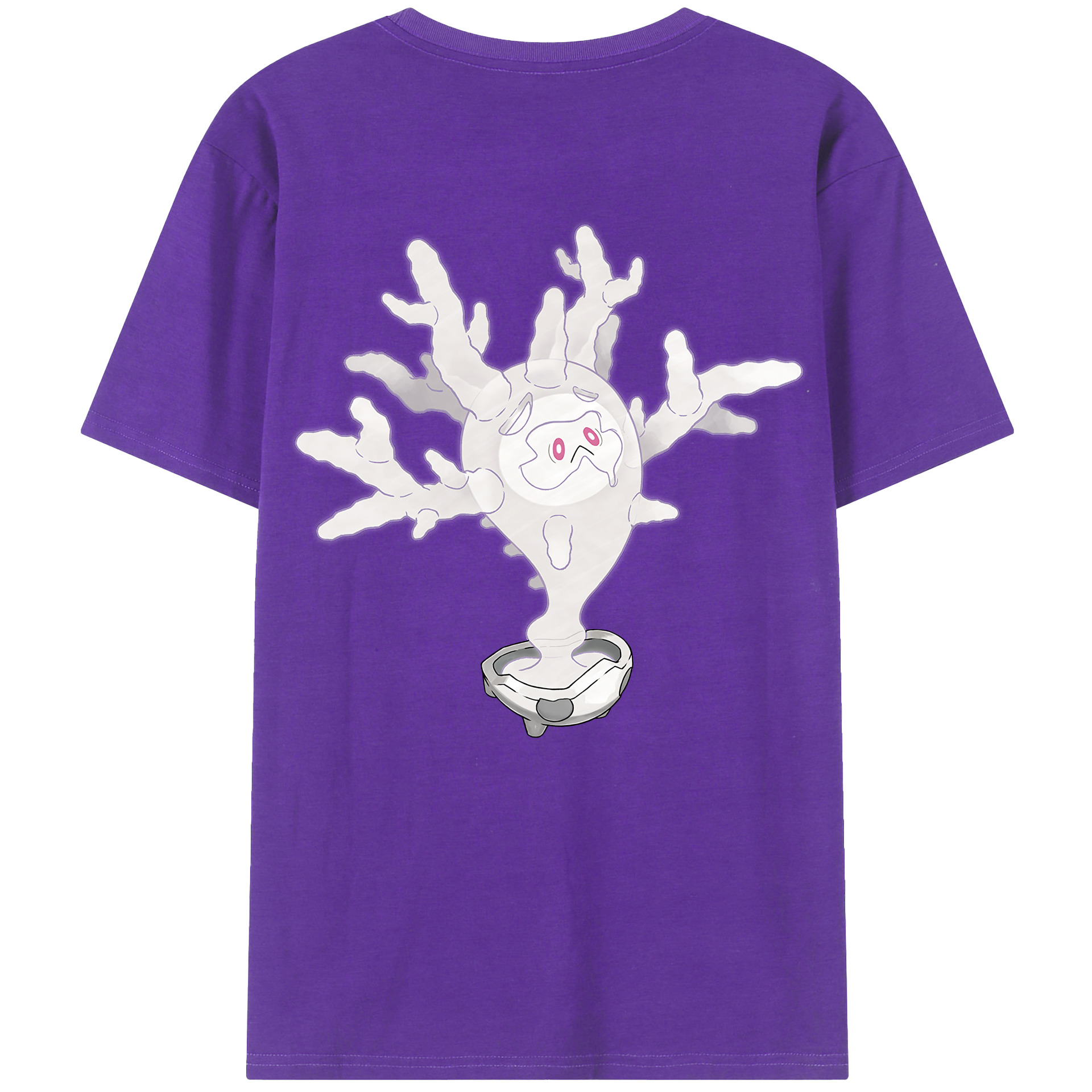 （画像用） ポケットモンスター Pokémon 綿100％ メンズ半袖Tシャツ（バックプリント） 通気性