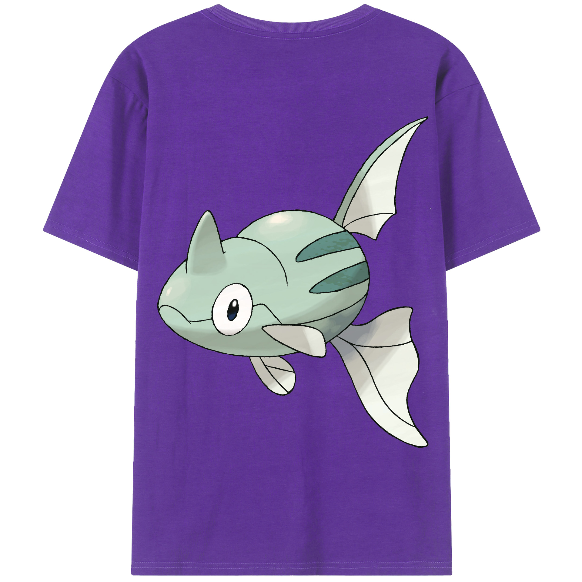 （画像用） ポケットモンスター Pokémon 綿100％ メンズ半袖Tシャツ（バックプリント） 通気性