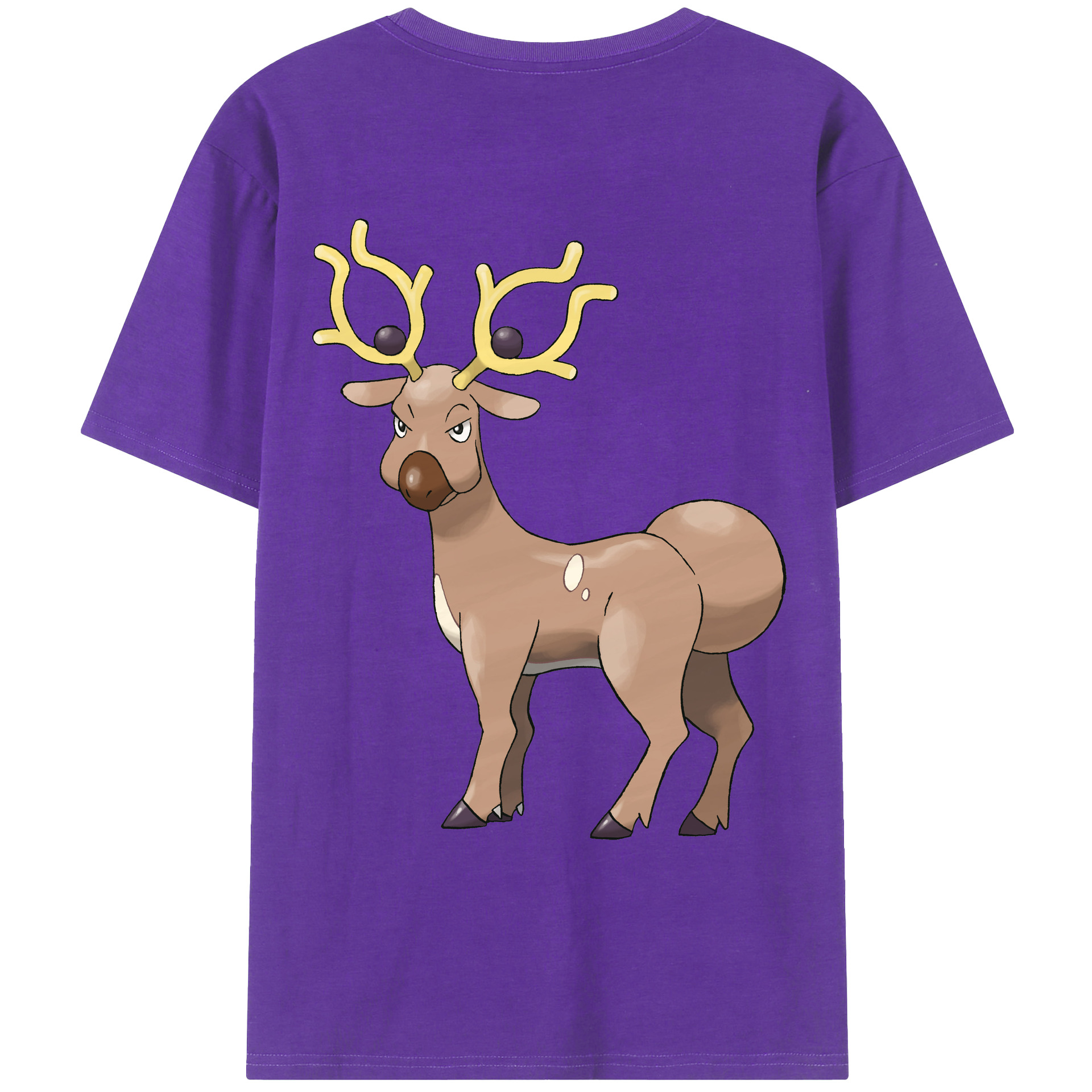 （画像用） ポケットモンスター Pokémon 綿100％ メンズ半袖Tシャツ（バックプリント） 通気性