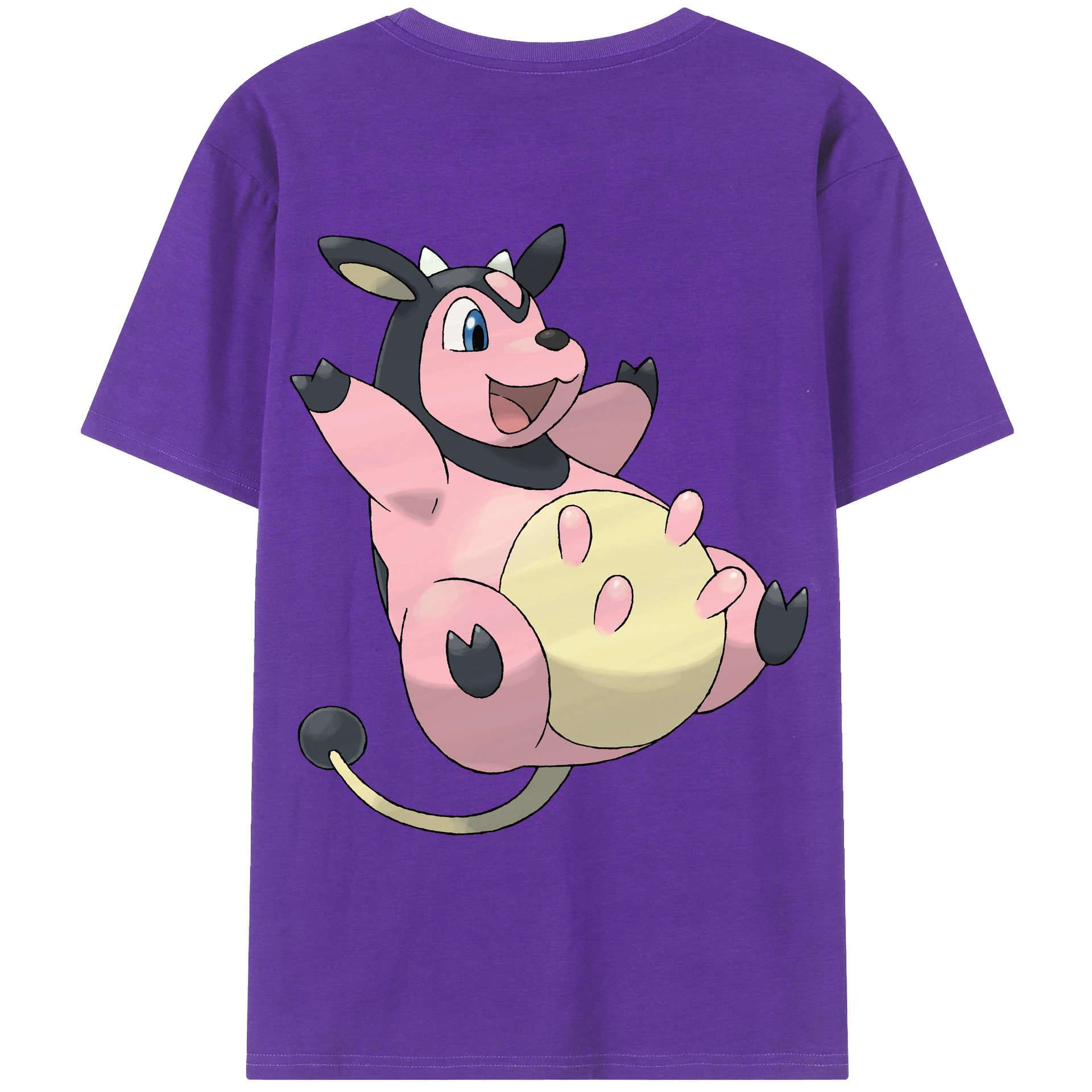（画像用） ポケットモンスター Pokémon 綿100％ メンズ半袖Tシャツ（バックプリント） 通気性