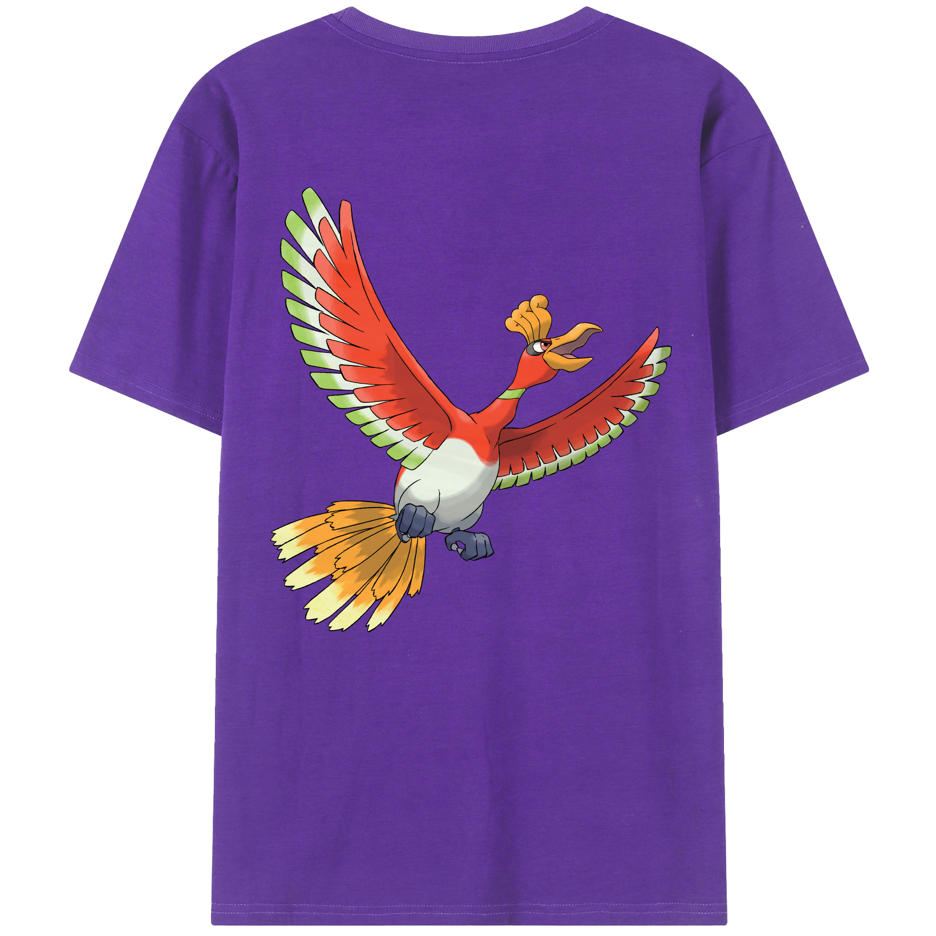 （画像用） ポケットモンスター Pokémon 綿100％ メンズ半袖Tシャツ（バックプリント） 通気性
