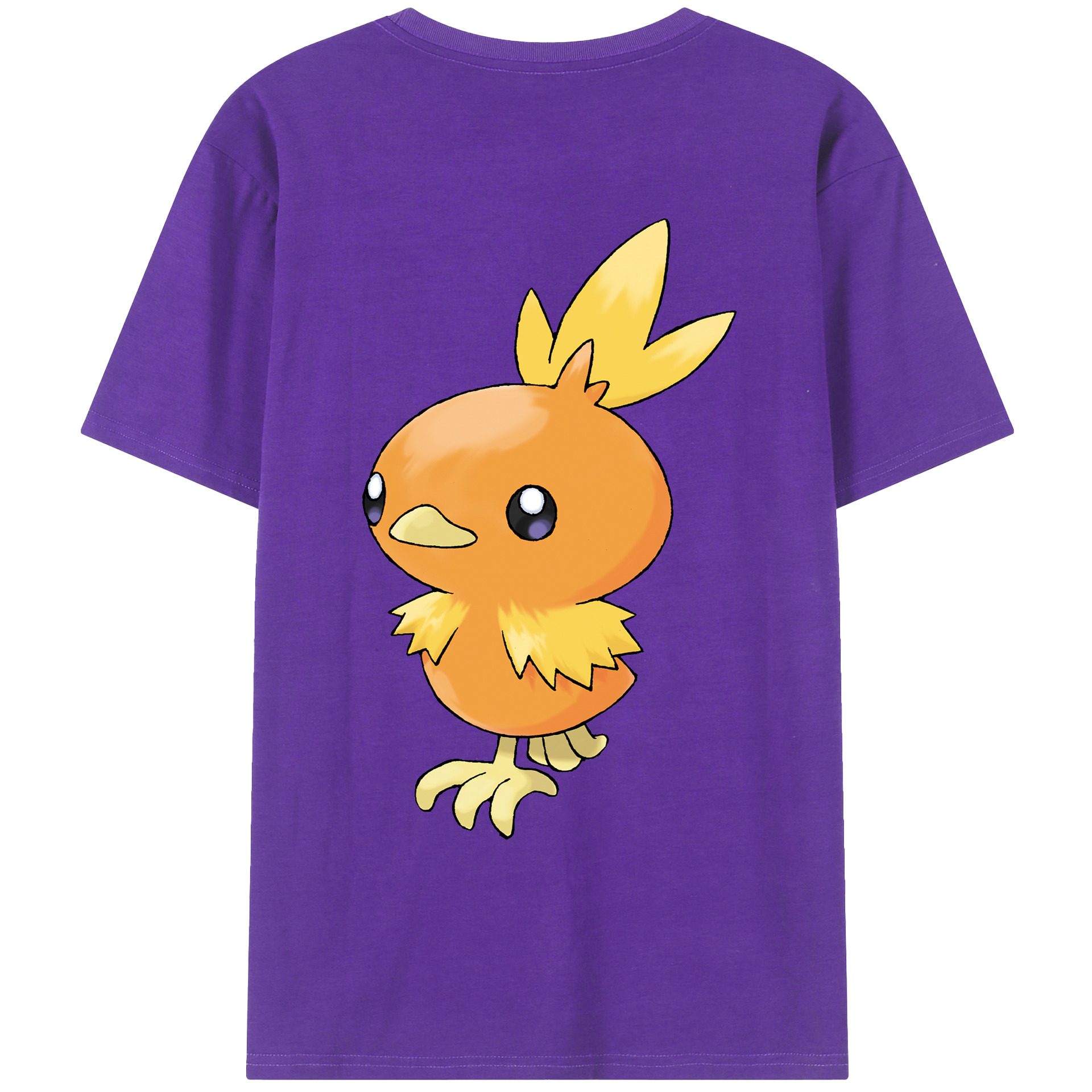 （画像用） ポケットモンスター Pokémon 綿100％ メンズ半袖Tシャツ（バックプリント） 通気性