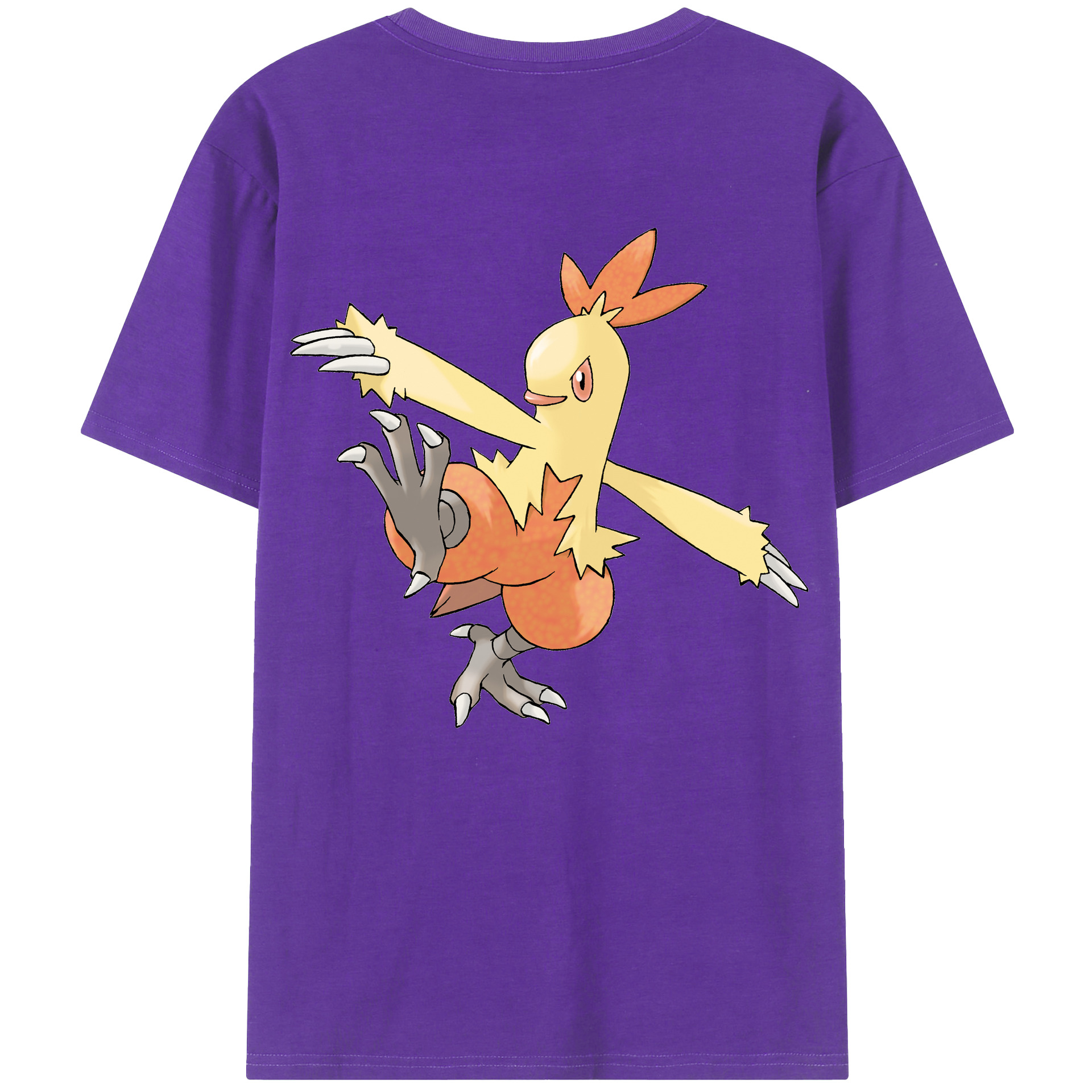 （画像用） ポケットモンスター Pokémon 綿100％ メンズ半袖Tシャツ（バックプリント） 通気性
