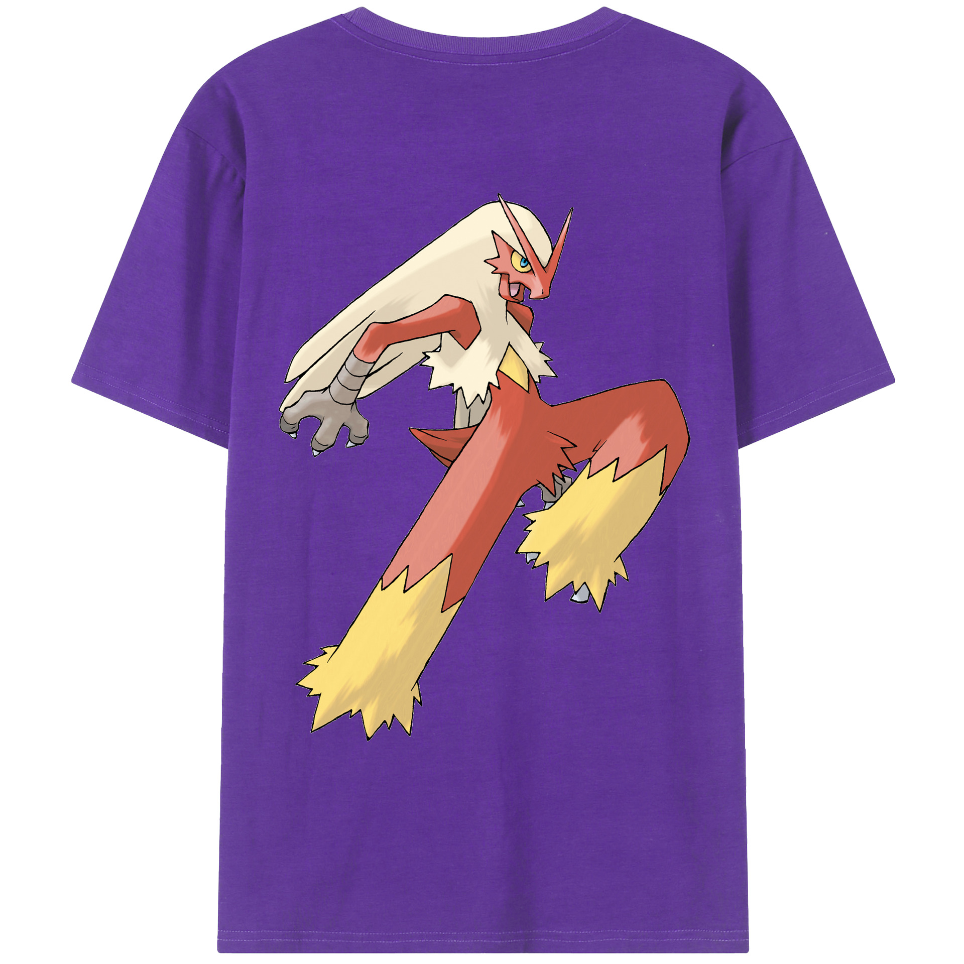 （画像用） ポケットモンスター Pokémon 綿100％ メンズ半袖Tシャツ（バックプリント） 通気性