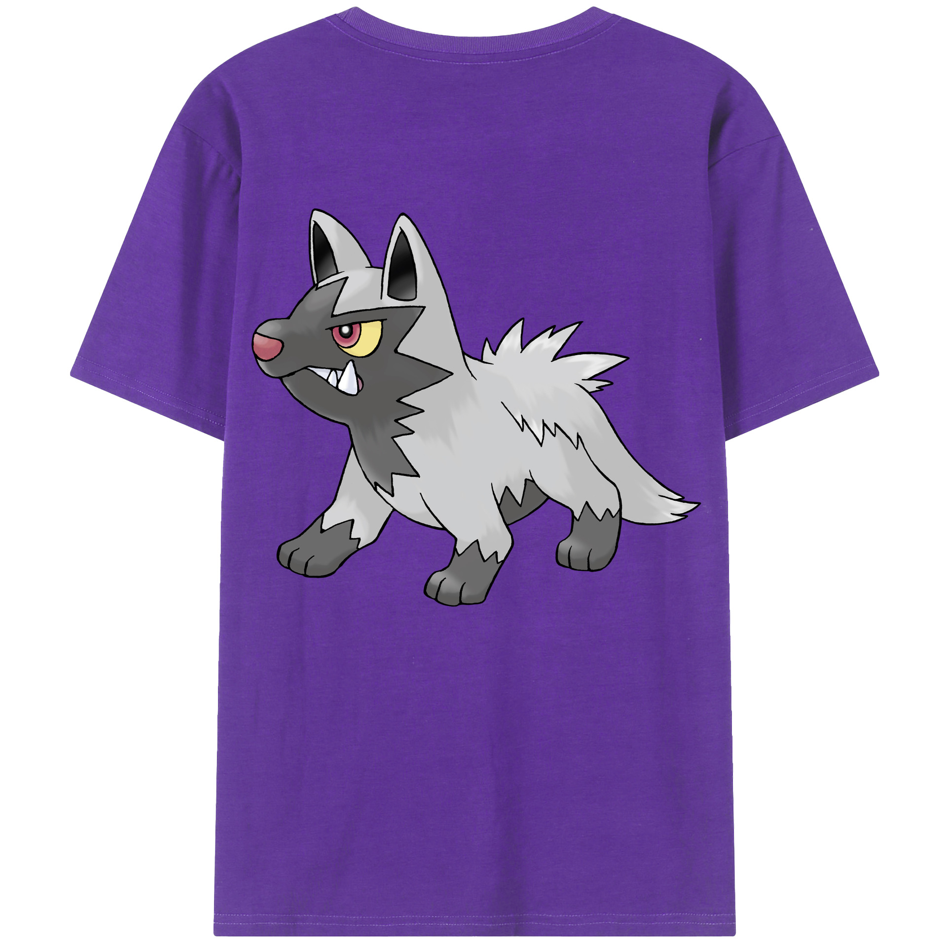 （画像用） ポケットモンスター Pokémon 綿100％ メンズ半袖Tシャツ（バックプリント） 通気性