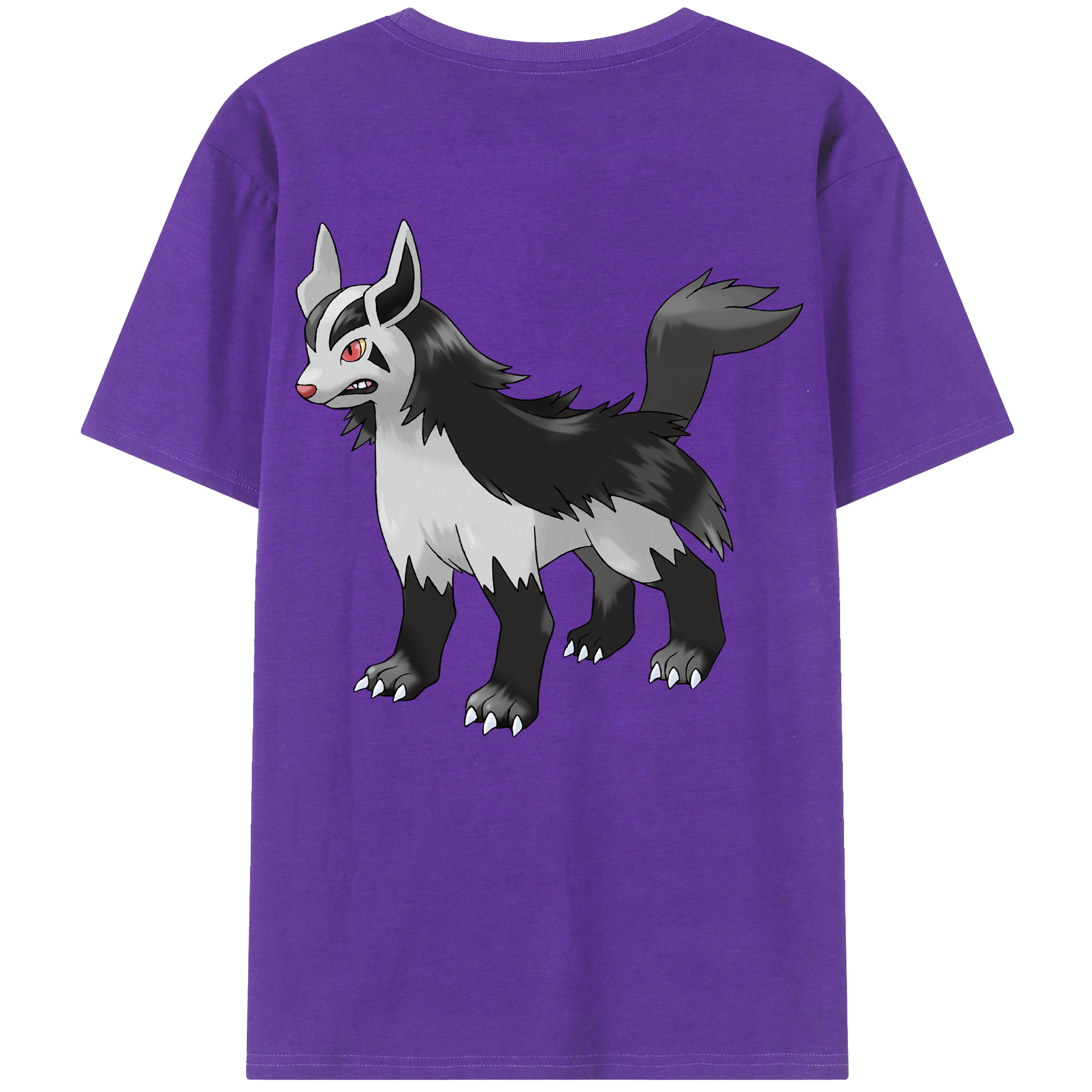 （画像用） ポケットモンスター Pokémon 綿100％ メンズ半袖Tシャツ（バックプリント） 通気性