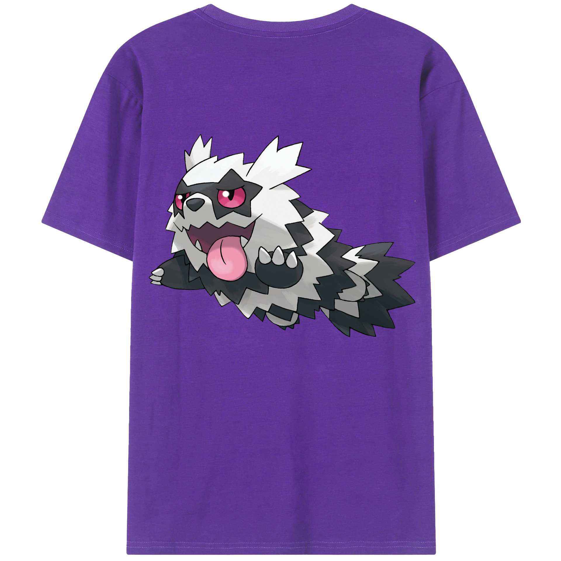 （画像用） ポケットモンスター Pokémon 綿100％ メンズ半袖Tシャツ（バックプリント） 通気性