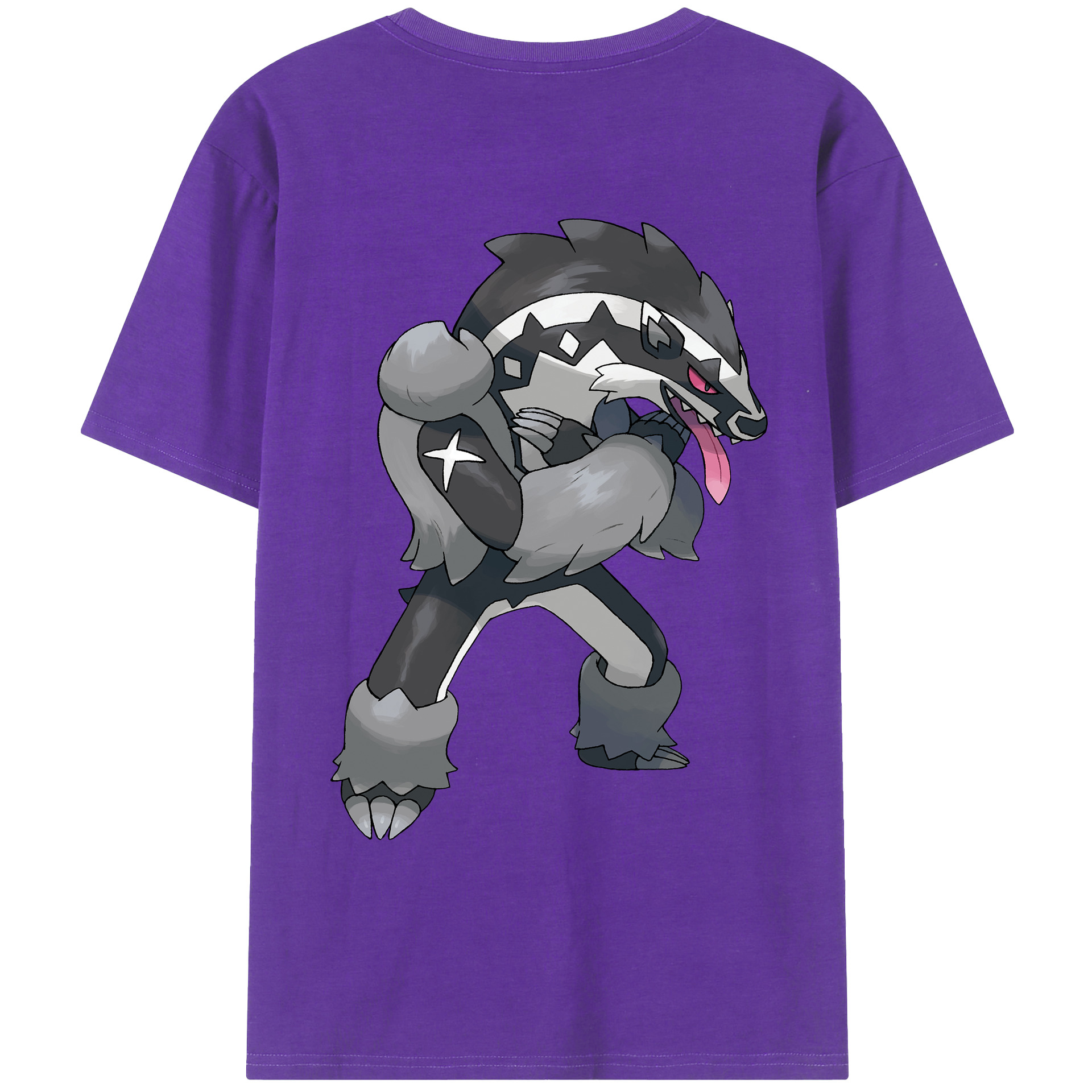 （画像用） ポケットモンスター Pokémon 綿100％ メンズ半袖Tシャツ（バックプリント） 通気性