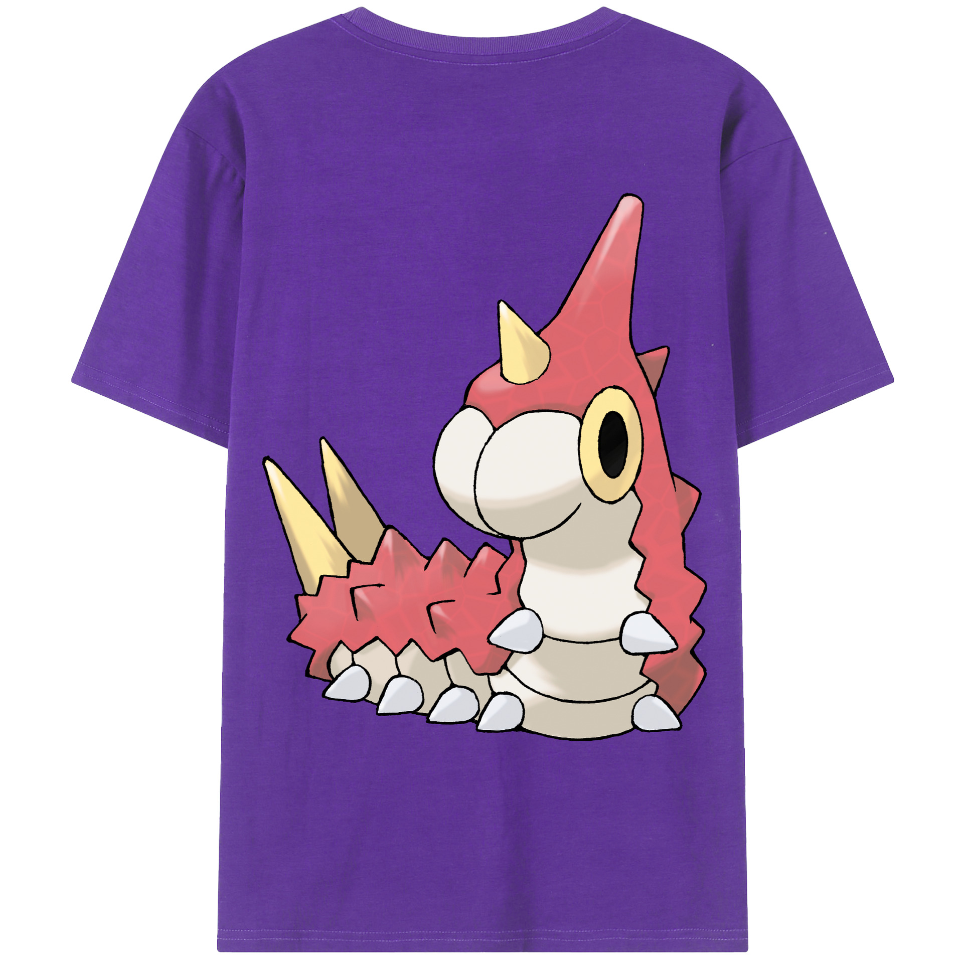 （画像用） ポケットモンスター Pokémon 綿100％ メンズ半袖Tシャツ（バックプリント） 通気性