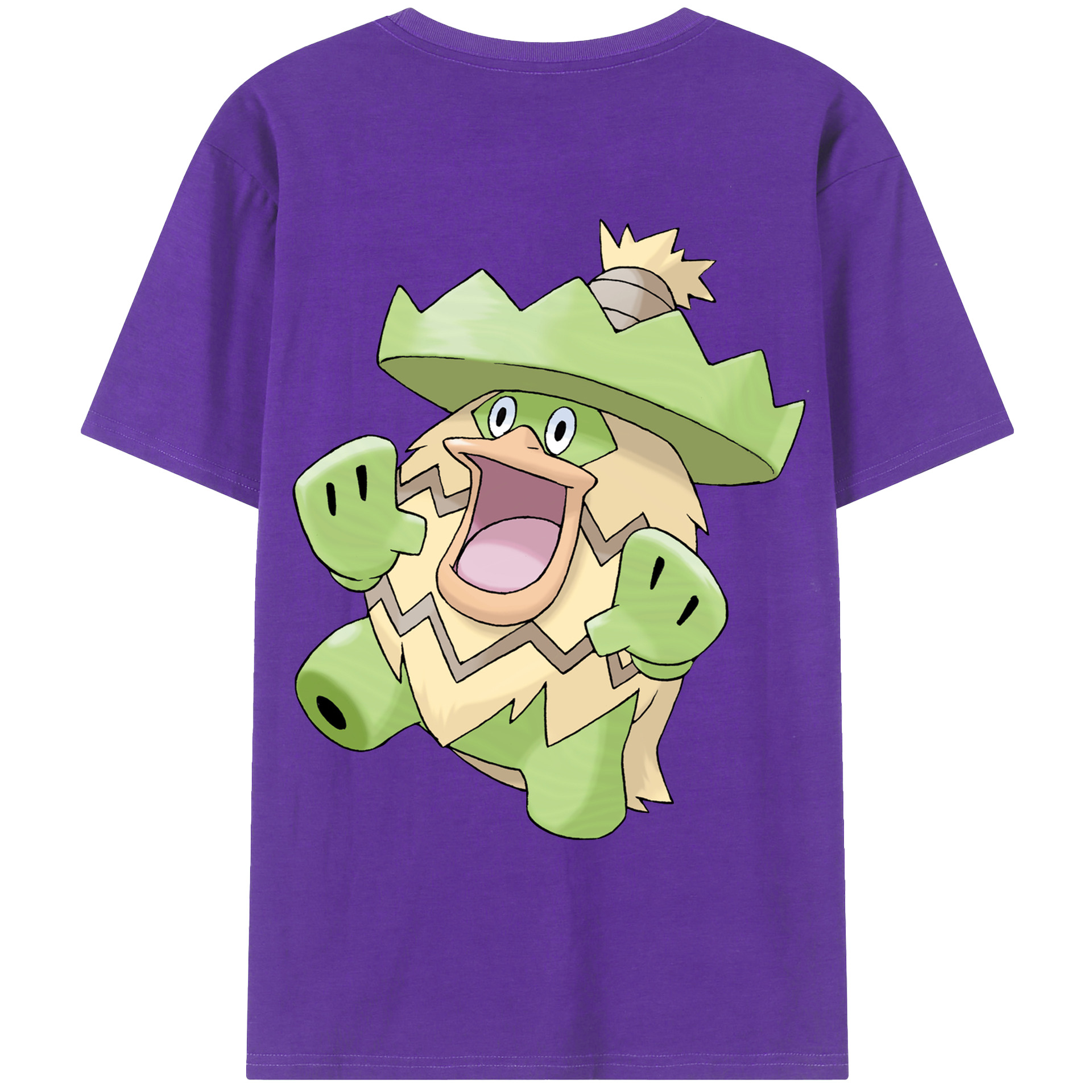 （画像用） ポケットモンスター Pokémon 綿100％ メンズ半袖Tシャツ（バックプリント） 通気性