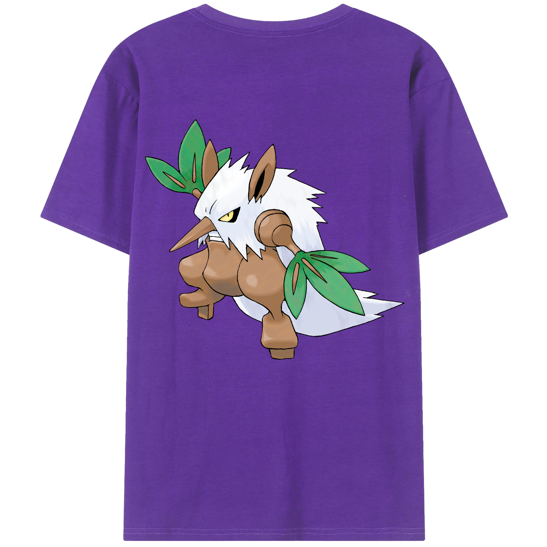 （画像用） ポケットモンスター Pokémon 綿100％ メンズ半袖Tシャツ（バックプリント） 通気性