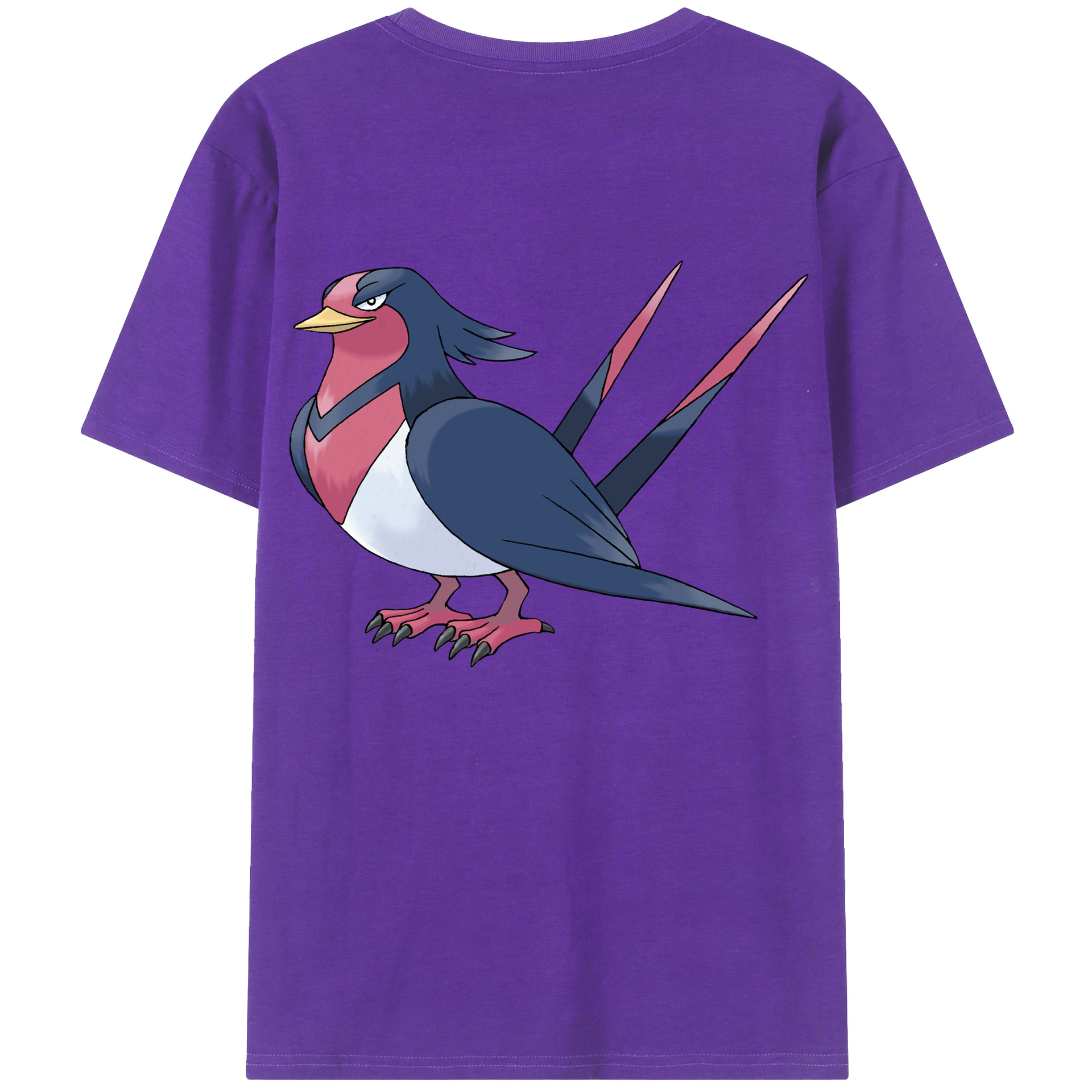 （画像用） ポケットモンスター Pokémon 綿100％ メンズ半袖Tシャツ（バックプリント） 通気性
