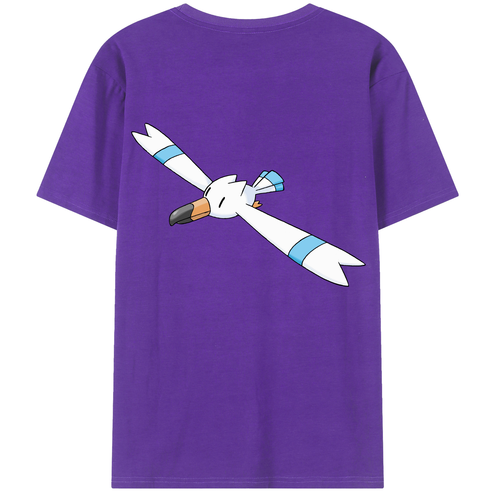 （画像用） ポケットモンスター Pokémon 綿100％ メンズ半袖Tシャツ（バックプリント） 通気性