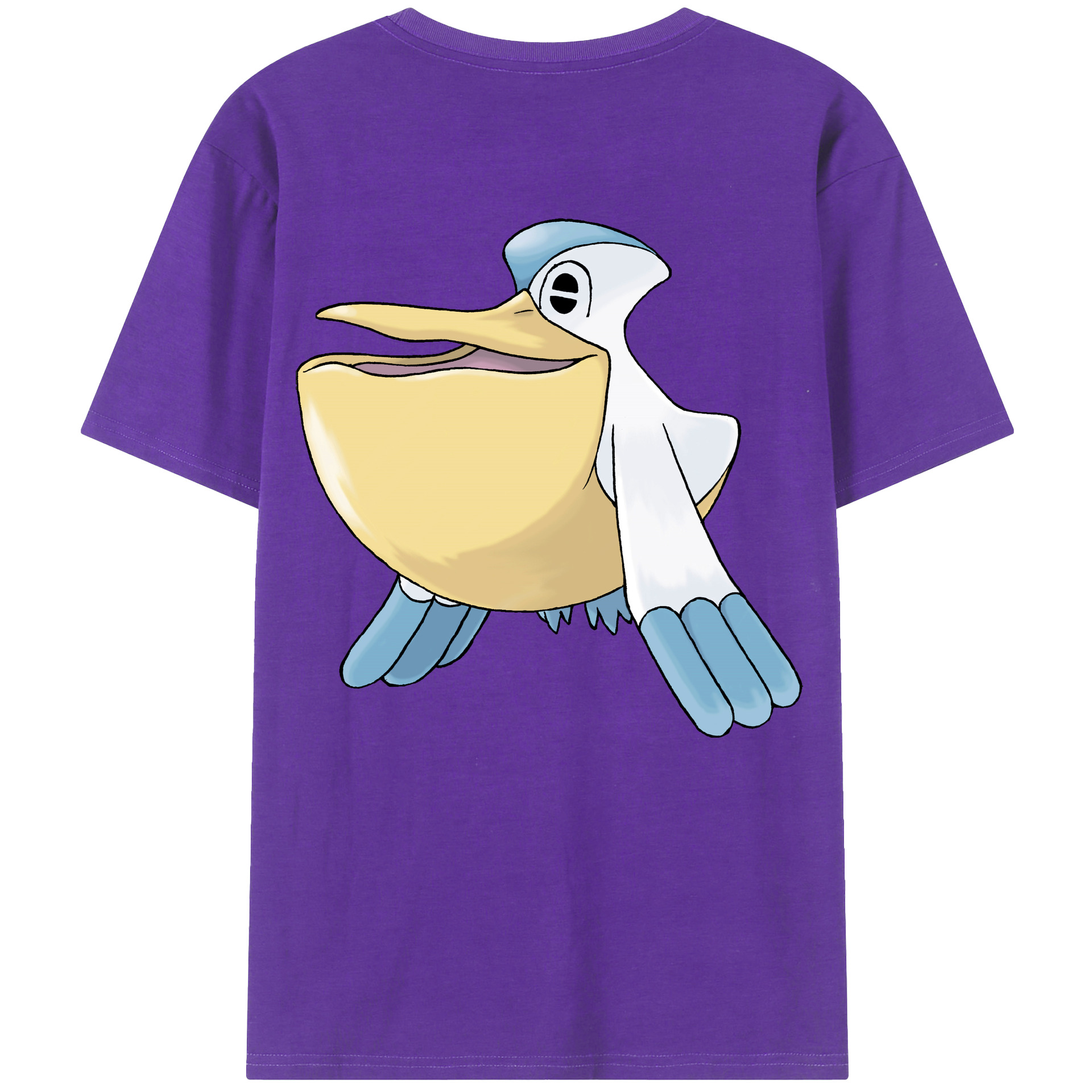 （画像用） ポケットモンスター Pokémon 綿100％ メンズ半袖Tシャツ（バックプリント） 通気性