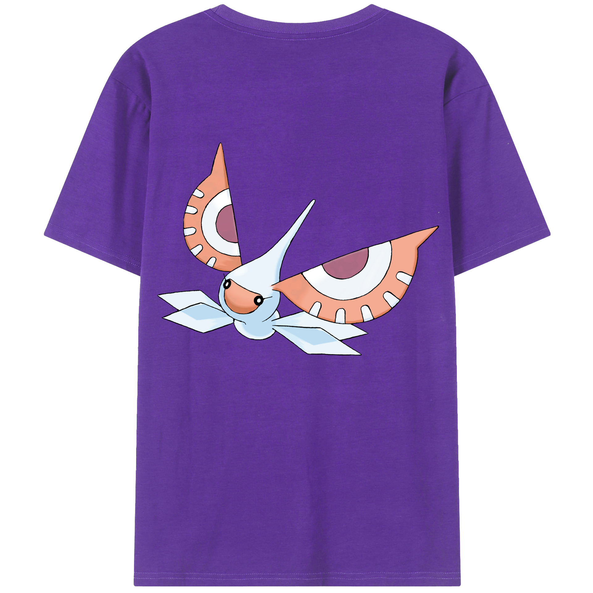 （画像用） ポケットモンスター Pokémon 綿100％ メンズ半袖Tシャツ（バックプリント） 通気性