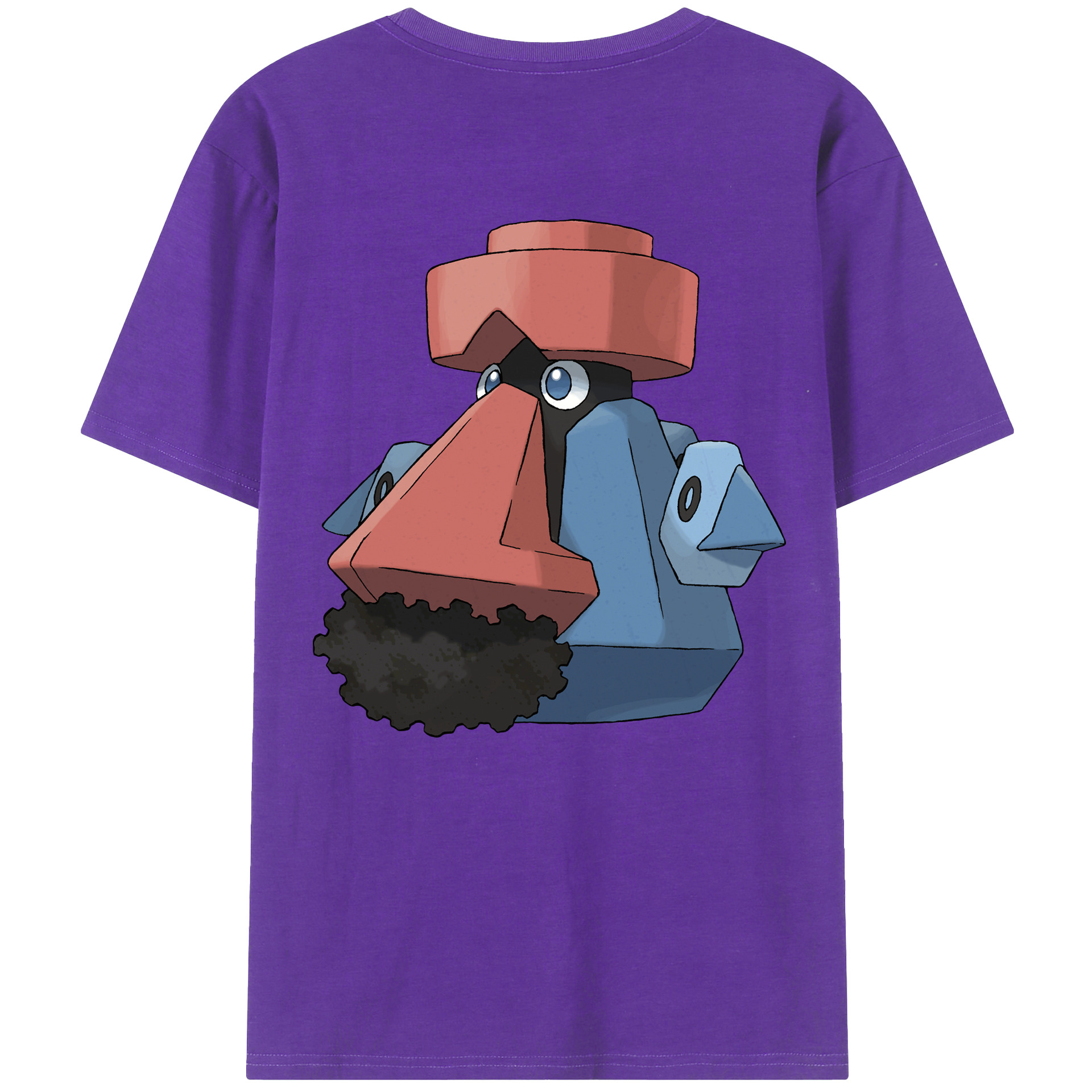 （画像用） ポケットモンスター Pokémon 綿100％ メンズ半袖Tシャツ（バックプリント） 通気性